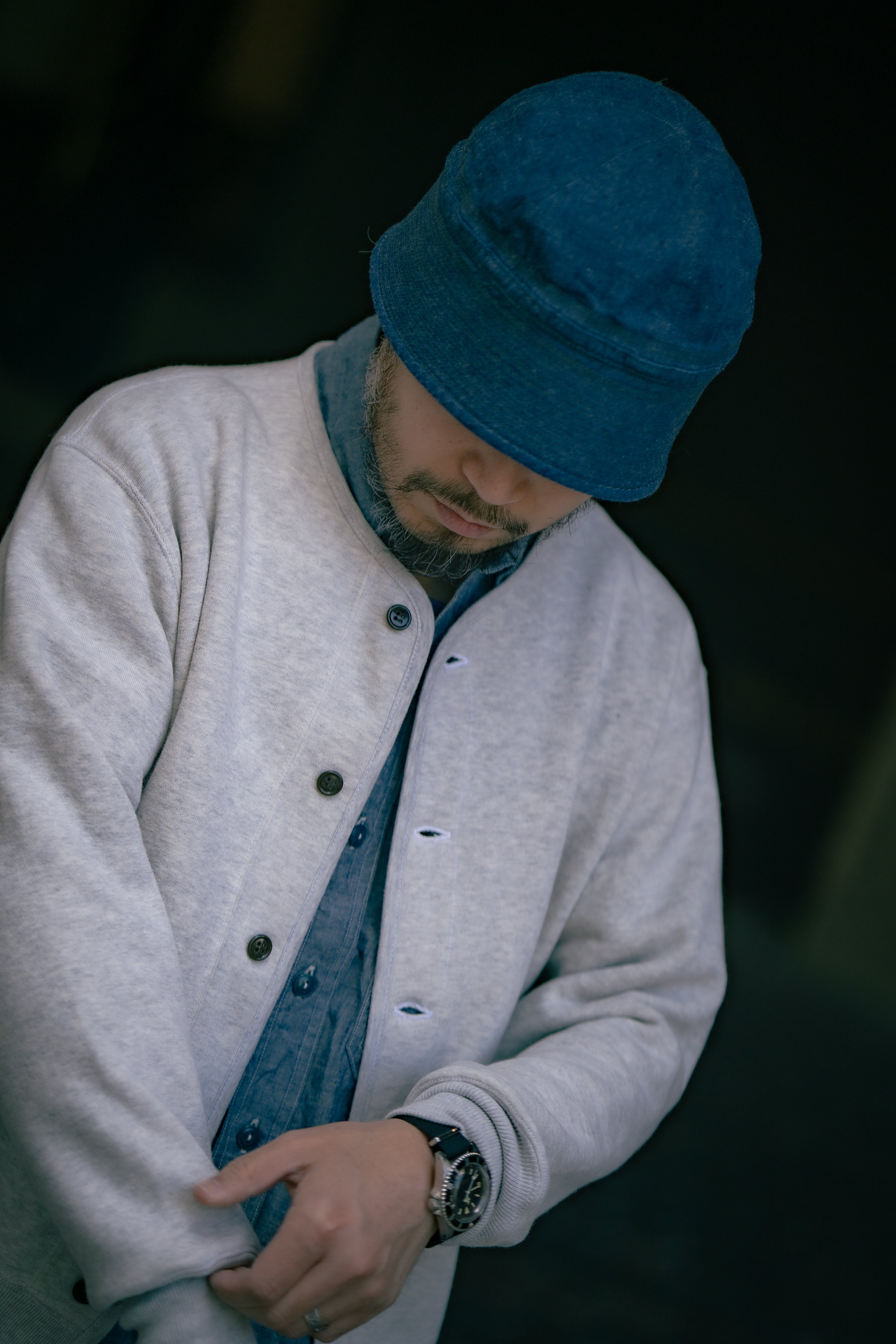 U.S.N. COTTON CARDIGAN / STENCIL – The Real McCoy's