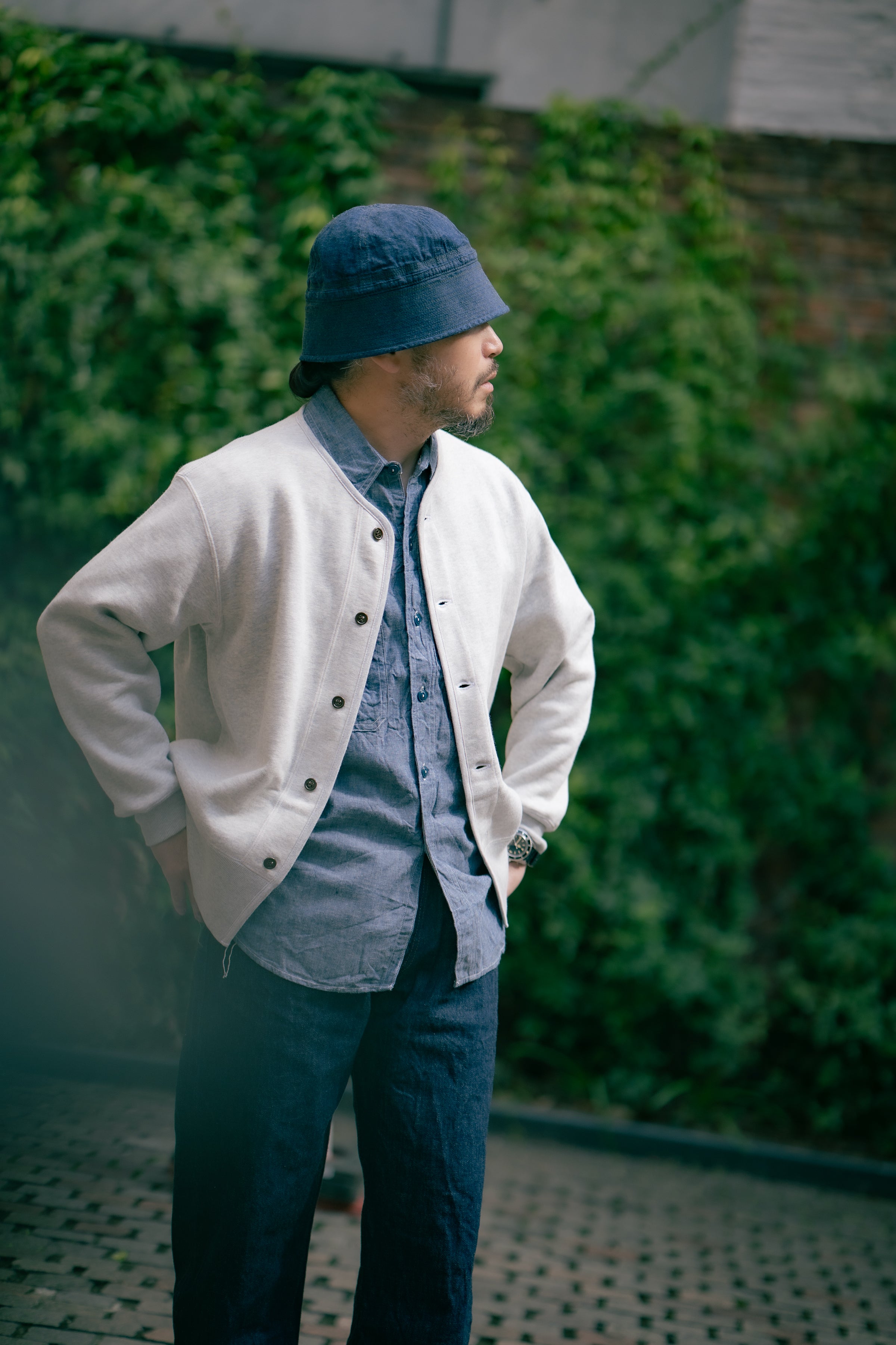 U.S.N. COTTON CARDIGAN / STENCIL – The Real McCoy's