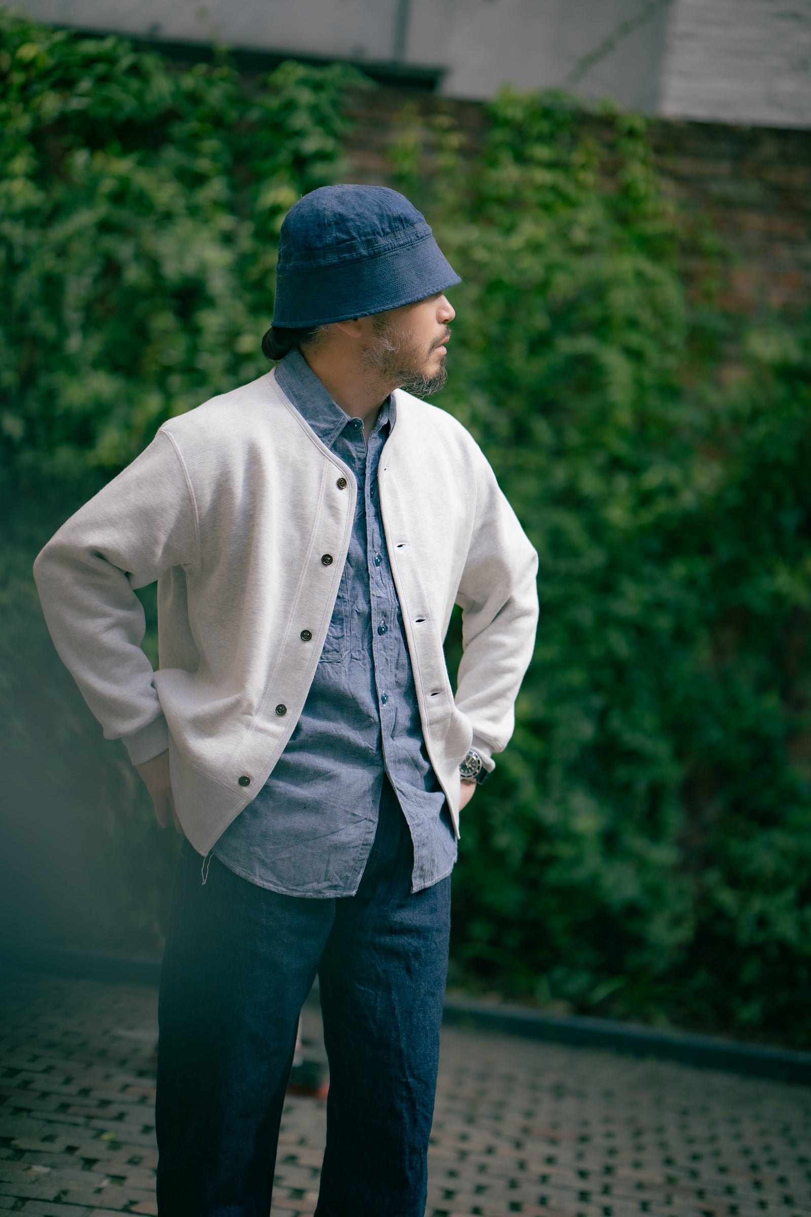 U.S.N. COTTON CARDIGAN / STENCIL Gallery Image