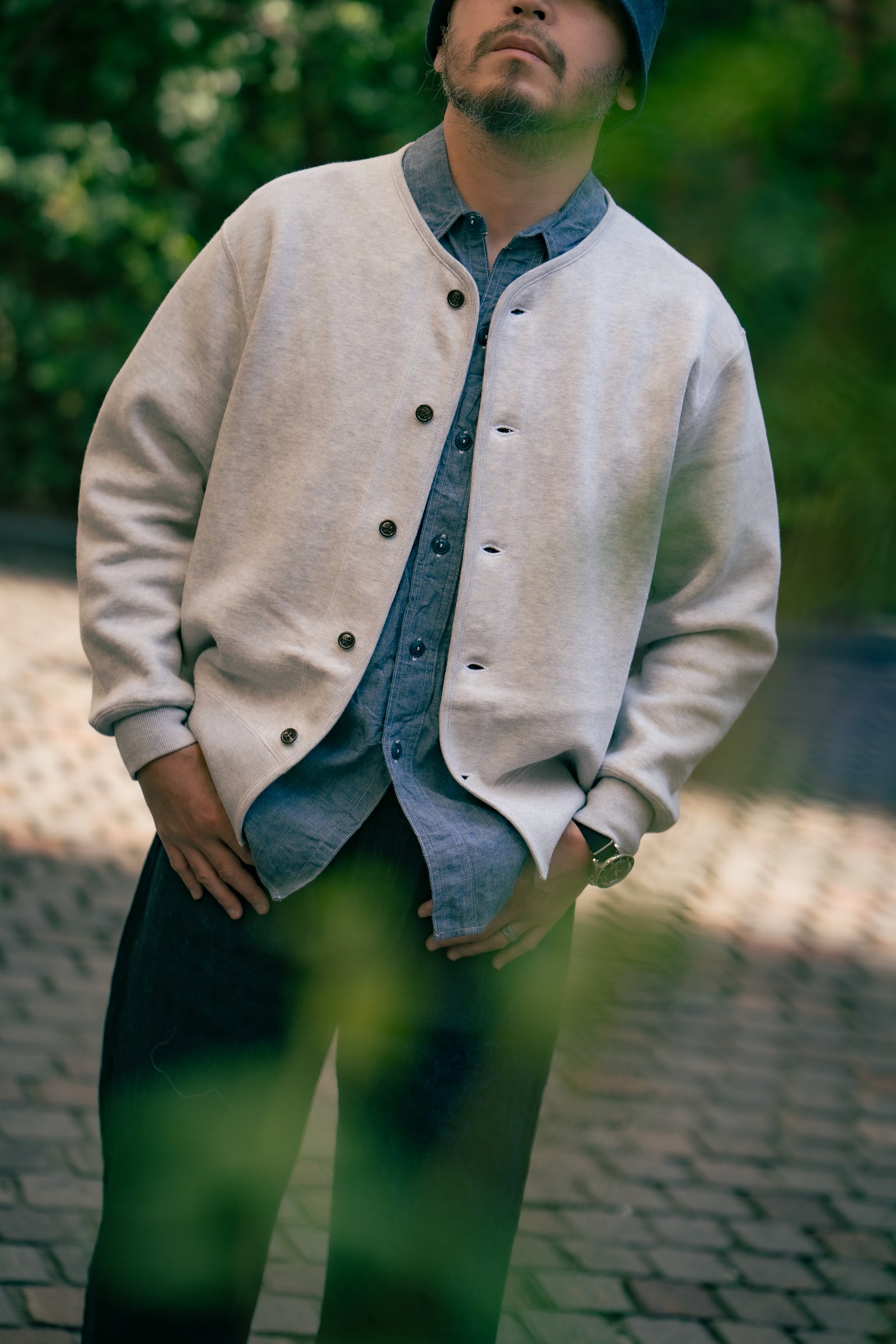 U.S.N. COTTON CARDIGAN / STENCIL Gallery Image 4