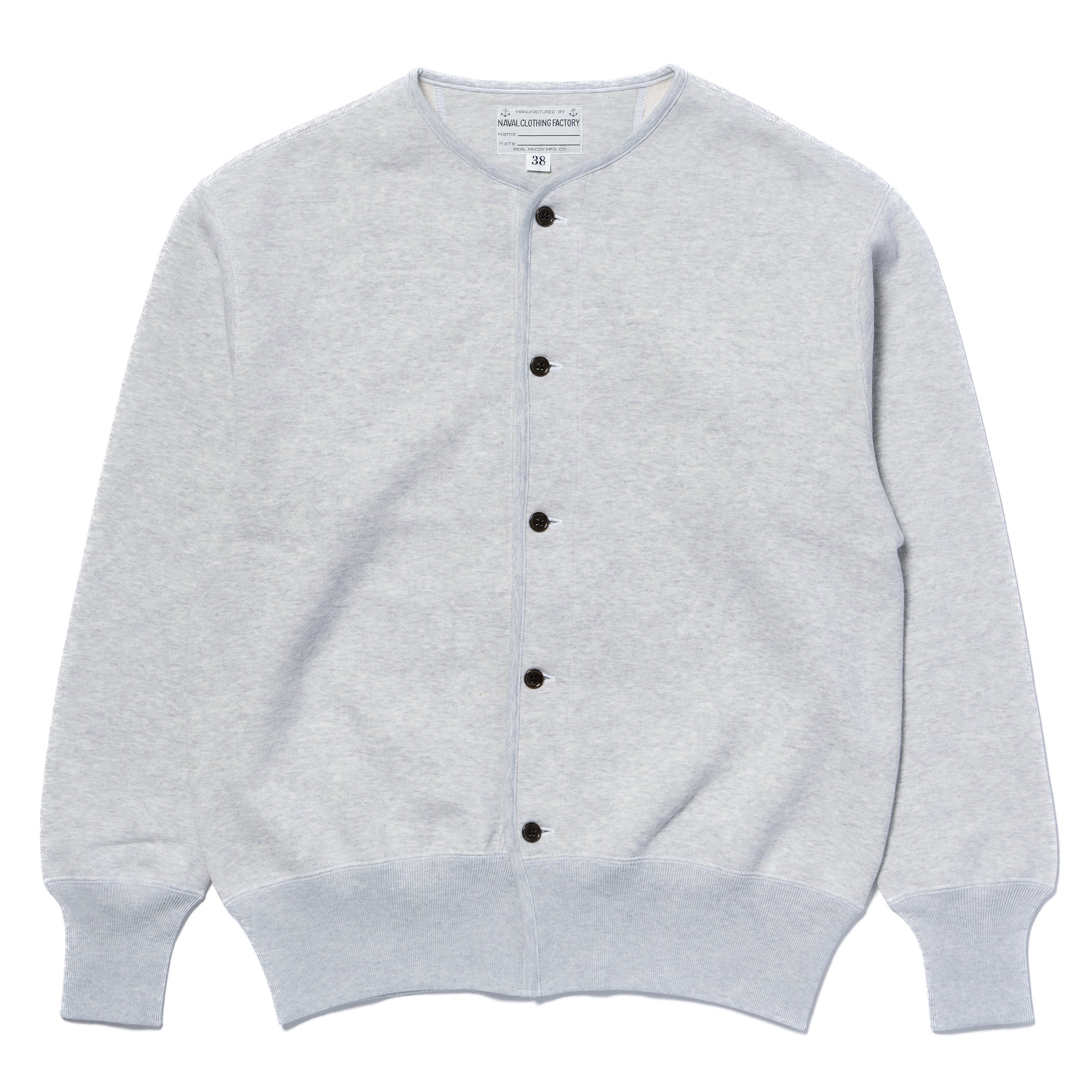 U.S.N. COTTON CARDIGAN / STENCIL – The Real McCoy's