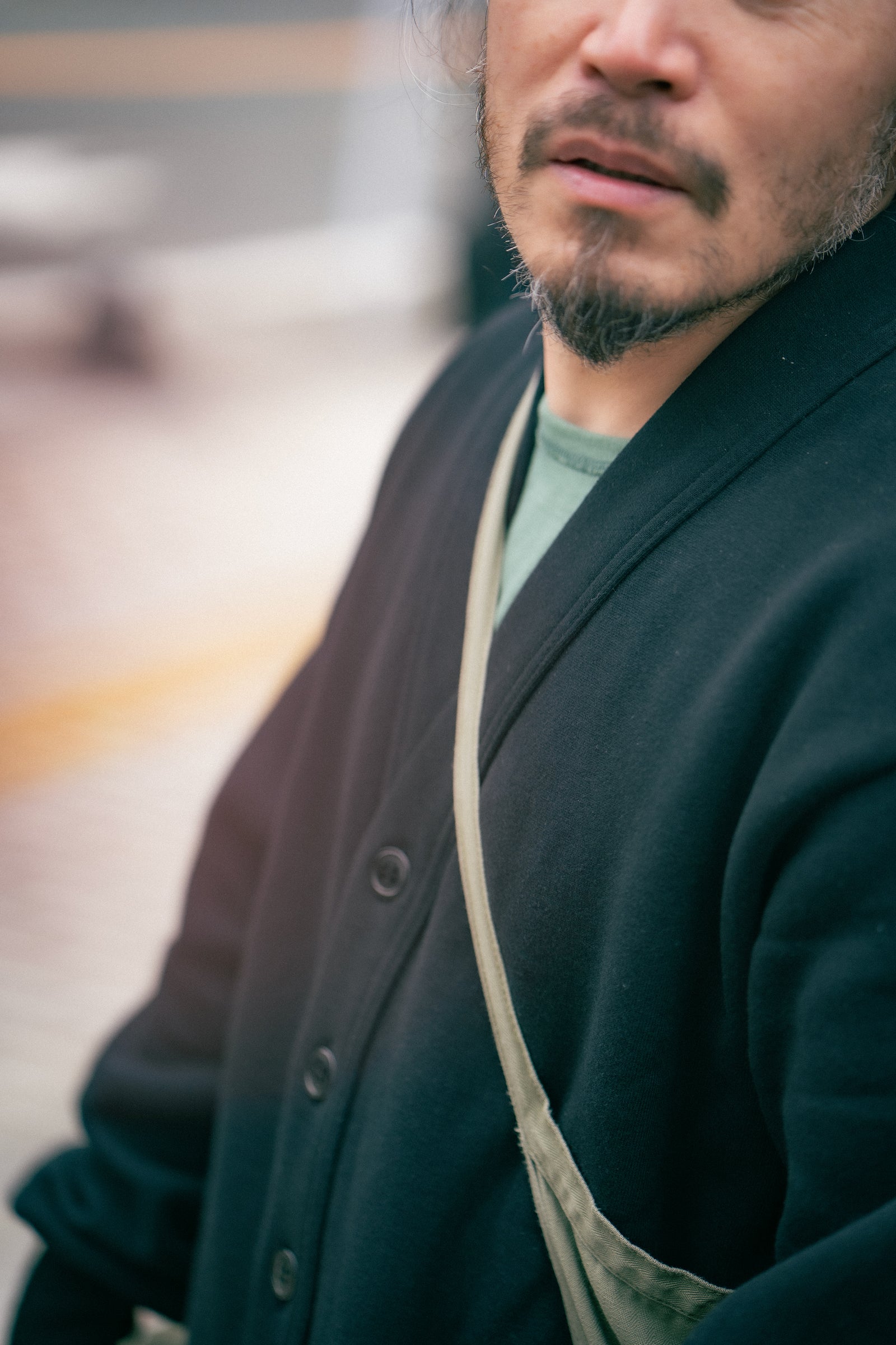 10 OZ. LOOPWHEEL SWEATSHIRT CARDIGAN Gallery Image 2