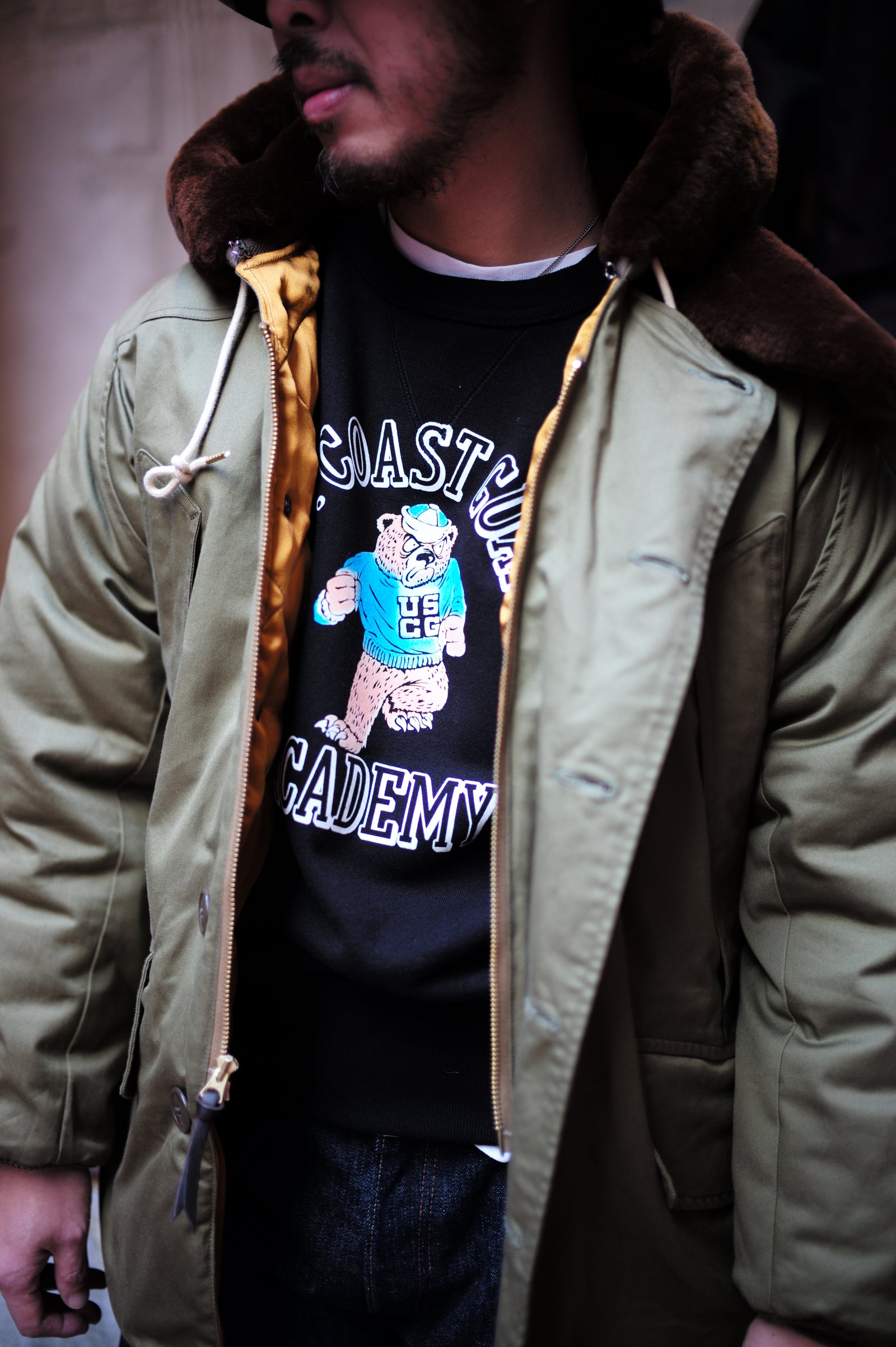 MILITARY PRINT SWEATSHIRT / U.S. COASTGUARD ACADEMY Gallery Image 2