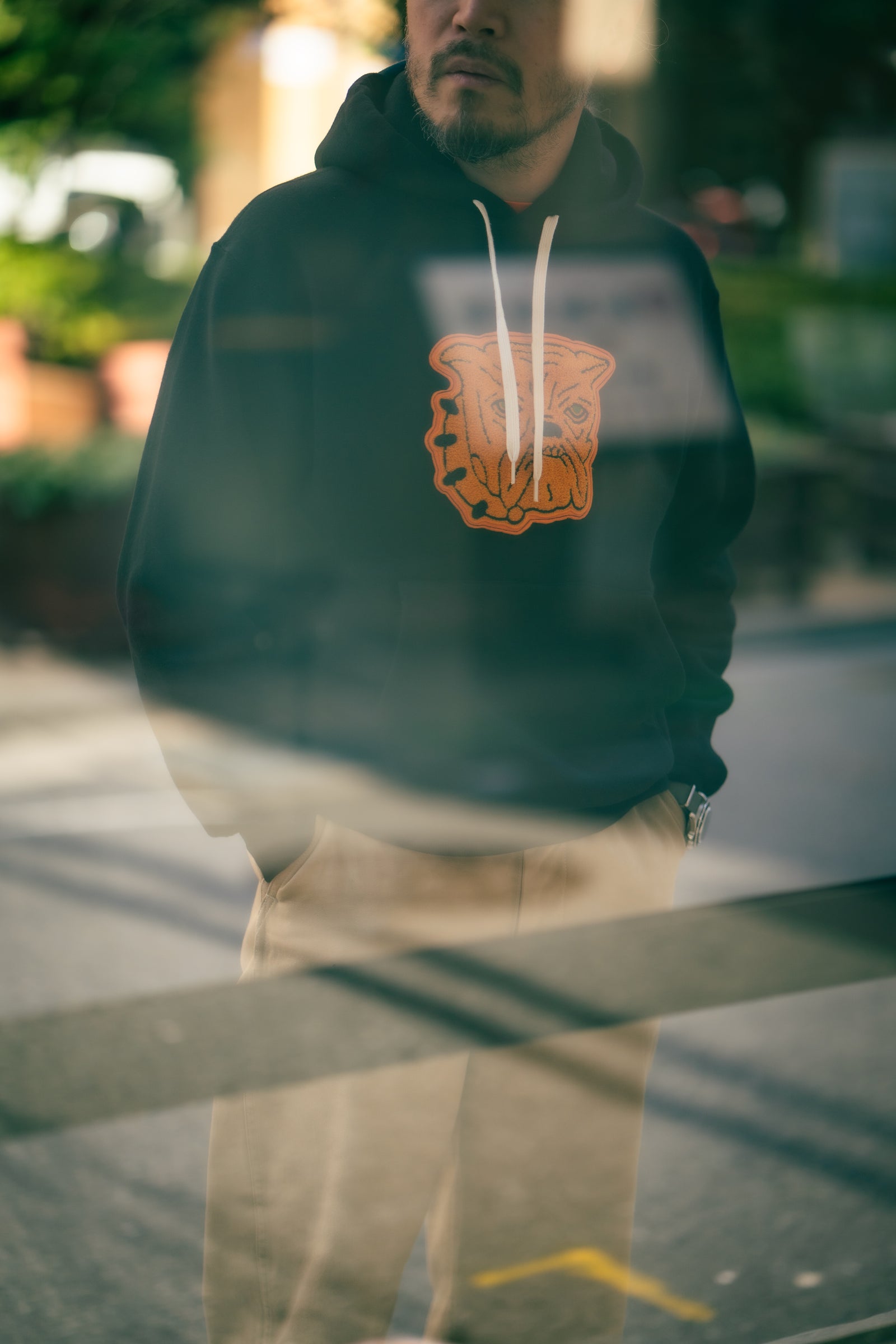 LOOPWHEEL HOODED SWEATSHIRT / BULLDOGS Gallery Image