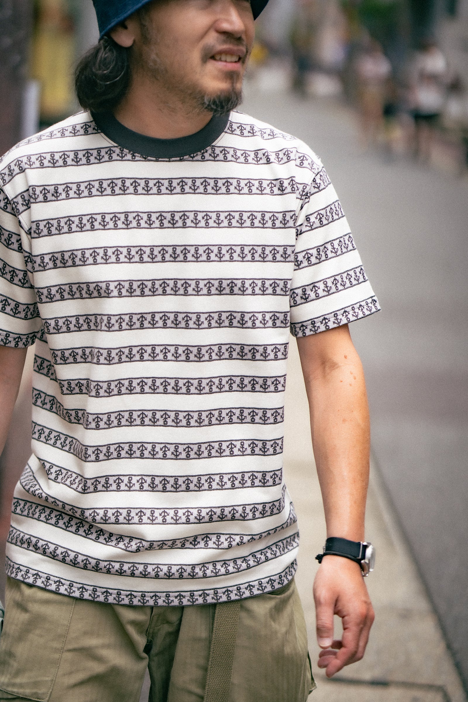 MILITARY JACQUARD TEE / ANCHOR Gallery Image 3