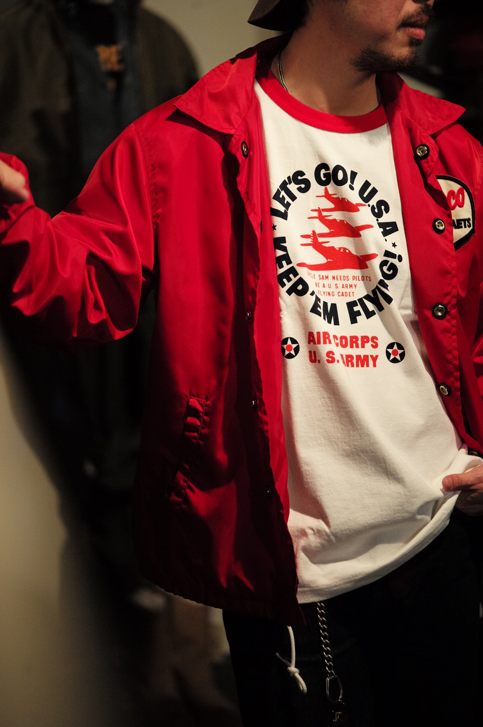 MILITARY TEE / KEEP EM’ FLYING Gallery Image 1