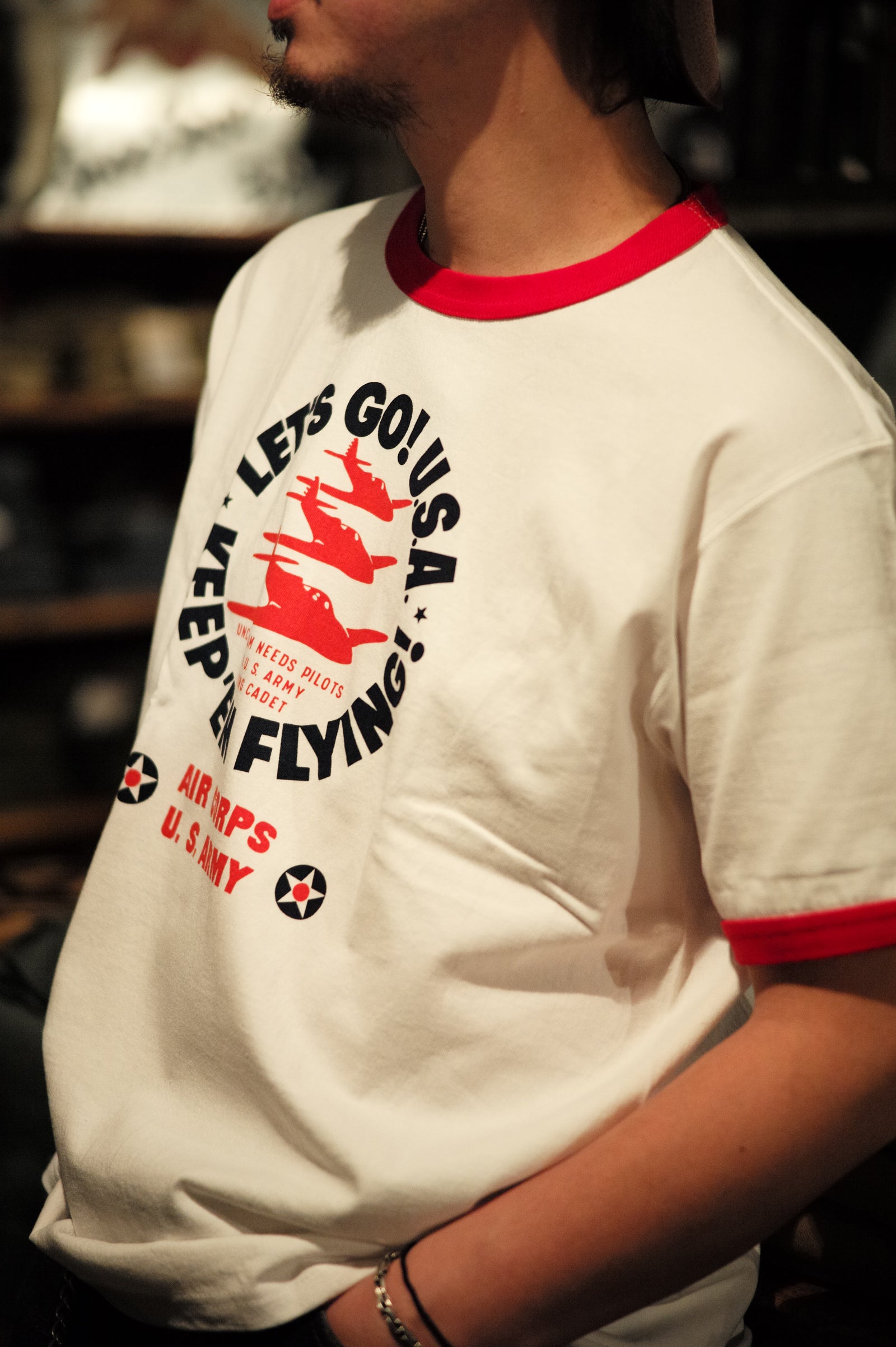 MILITARY TEE / KEEP EM’ FLYING Gallery Image 2