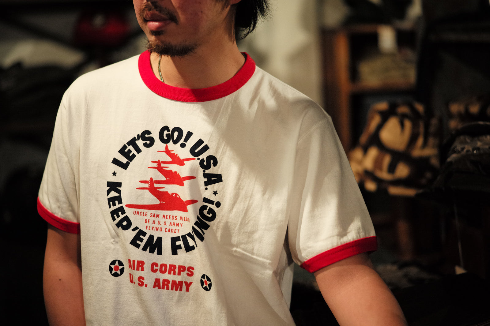 MILITARY TEE / KEEP EM’ FLYING Gallery Image