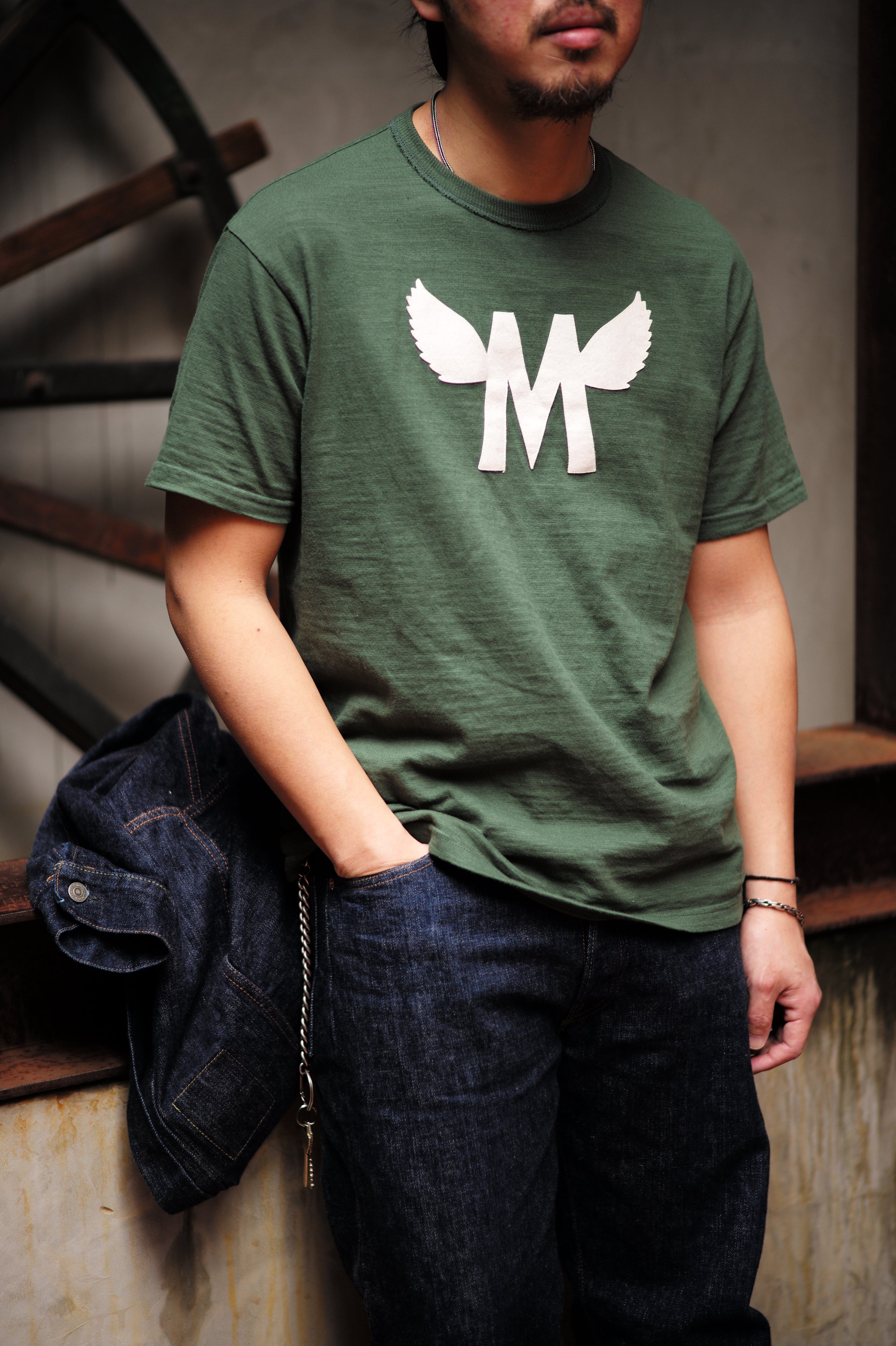 ATHLETIC T-SHIRT / FLYING M – The Real McCoy's