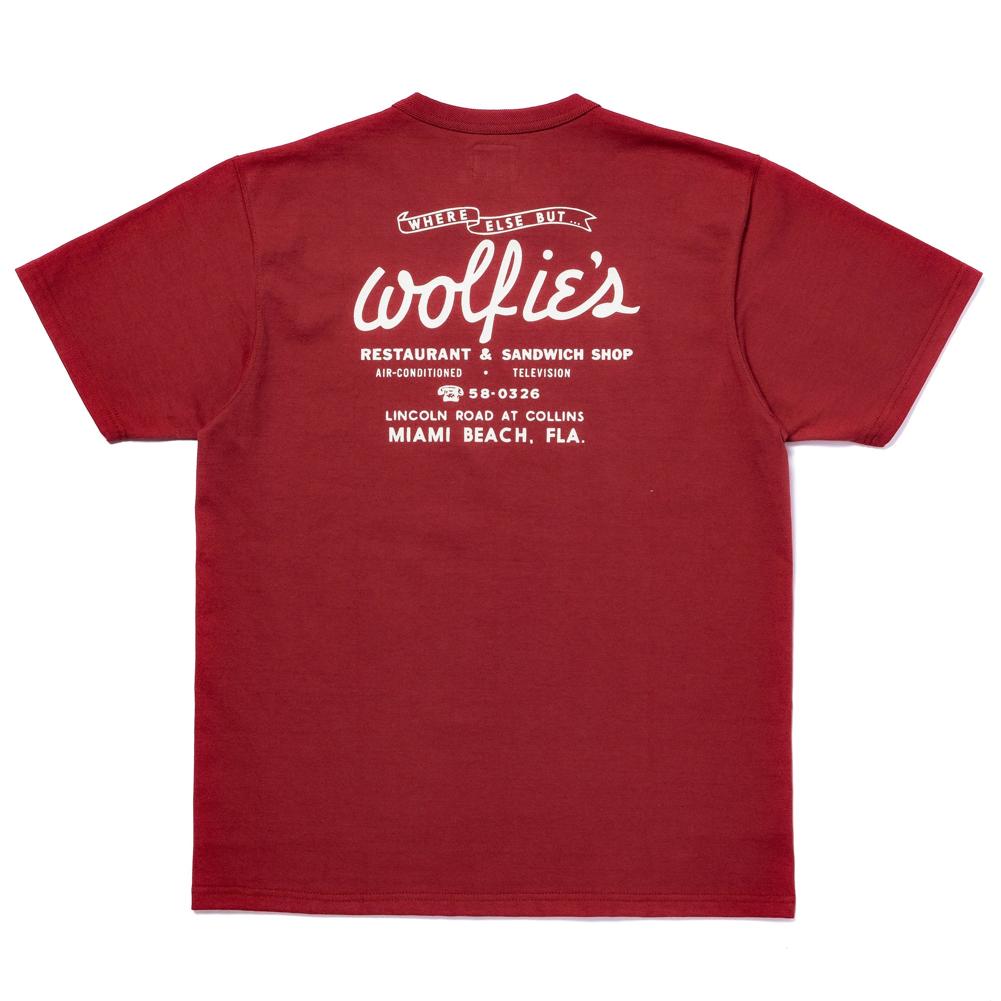 JOE MCCOY TEE / WHERE ELSE BUT… WOLFIE’S