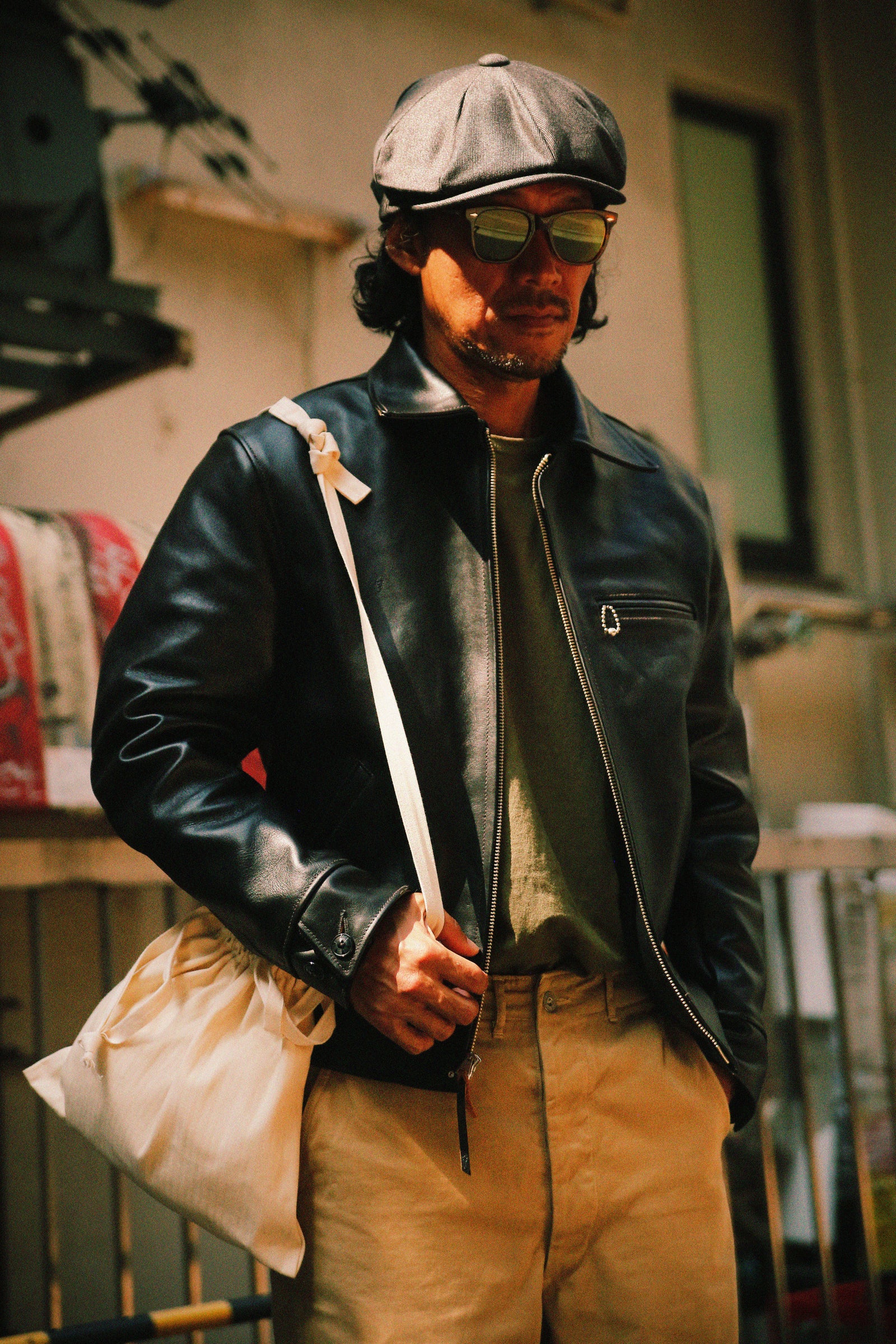 30s LEATHER SPORTS JACKET / NELSON Gallery Image 3