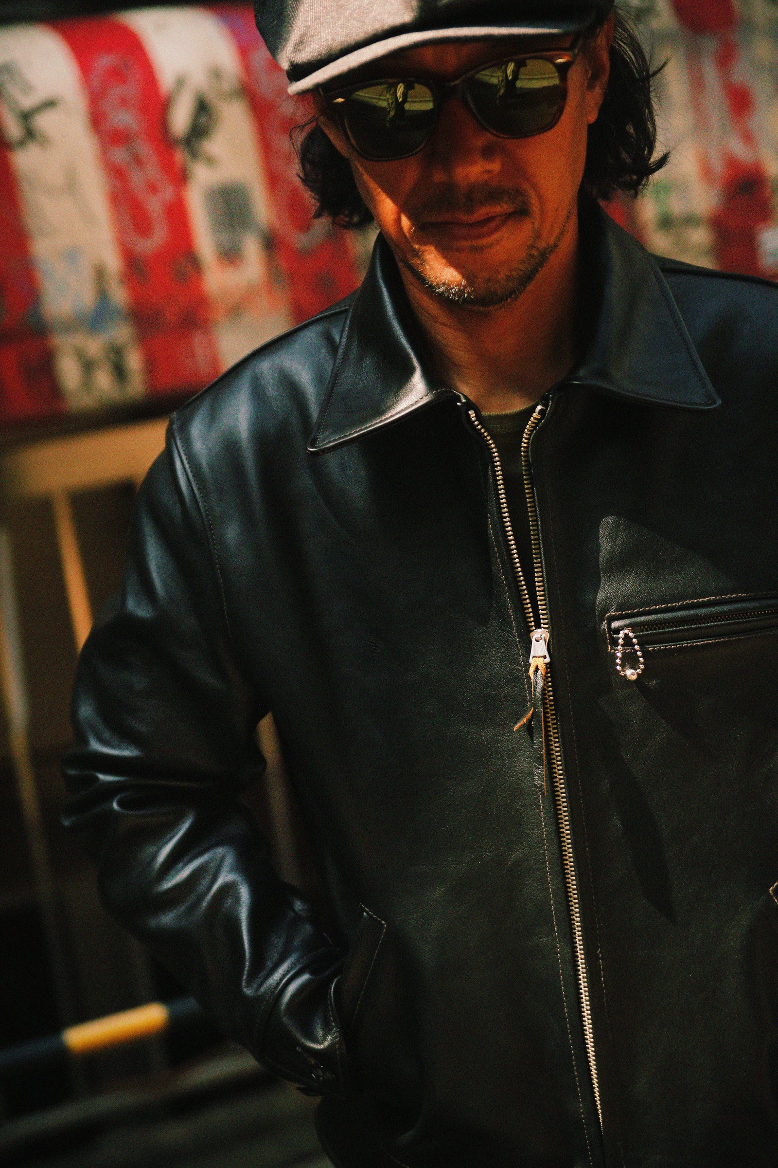 30s LEATHER SPORTS JACKET / NELSON Gallery Image 6