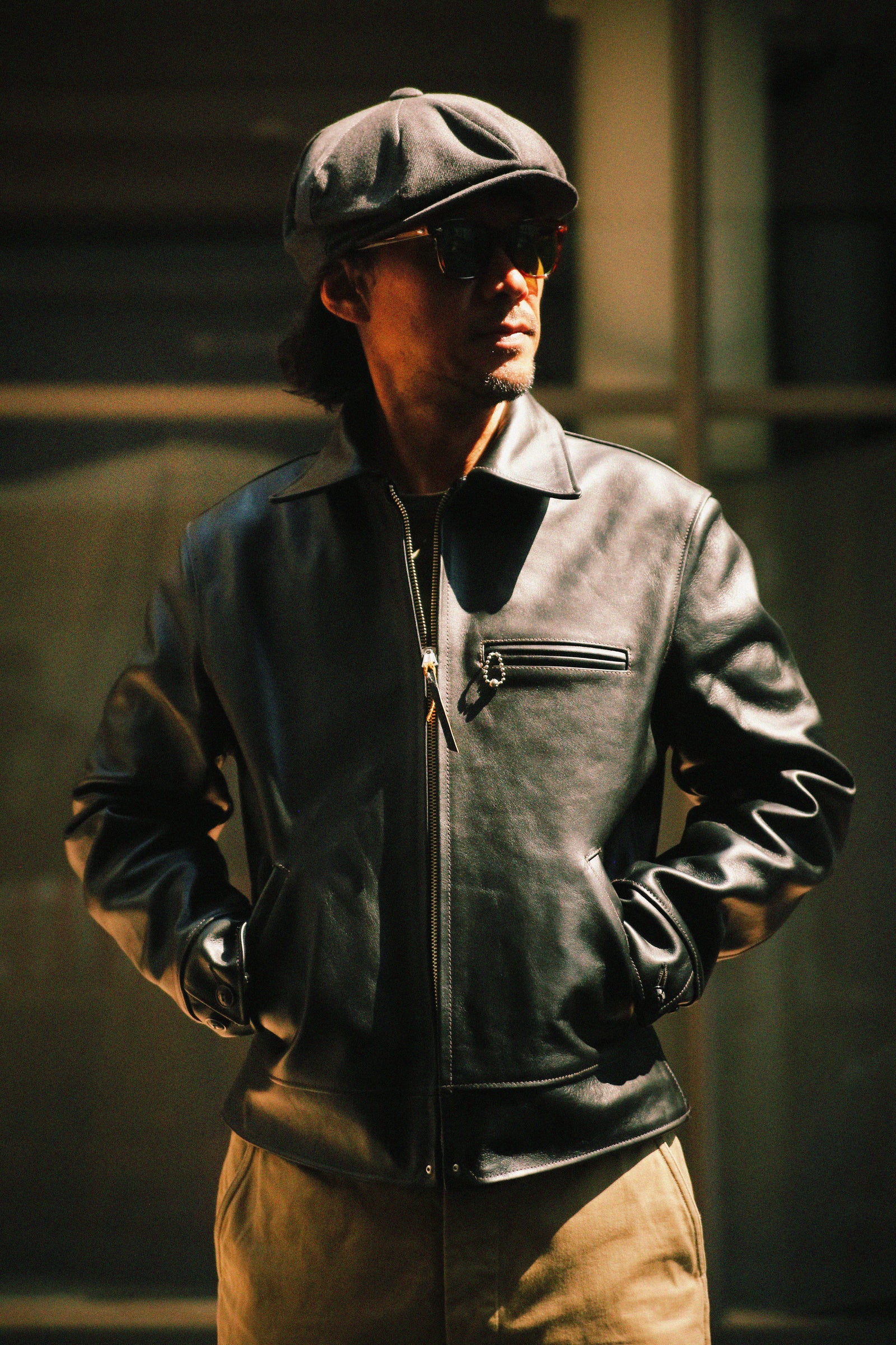 30s LEATHER SPORTS JACKET / NELSON Gallery Image 4