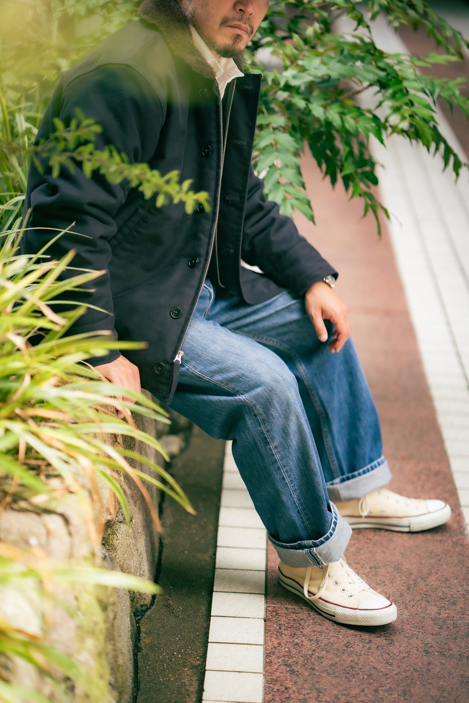 N-1 DECK JACKET (NAVY) / STENCIL Gallery Image 4