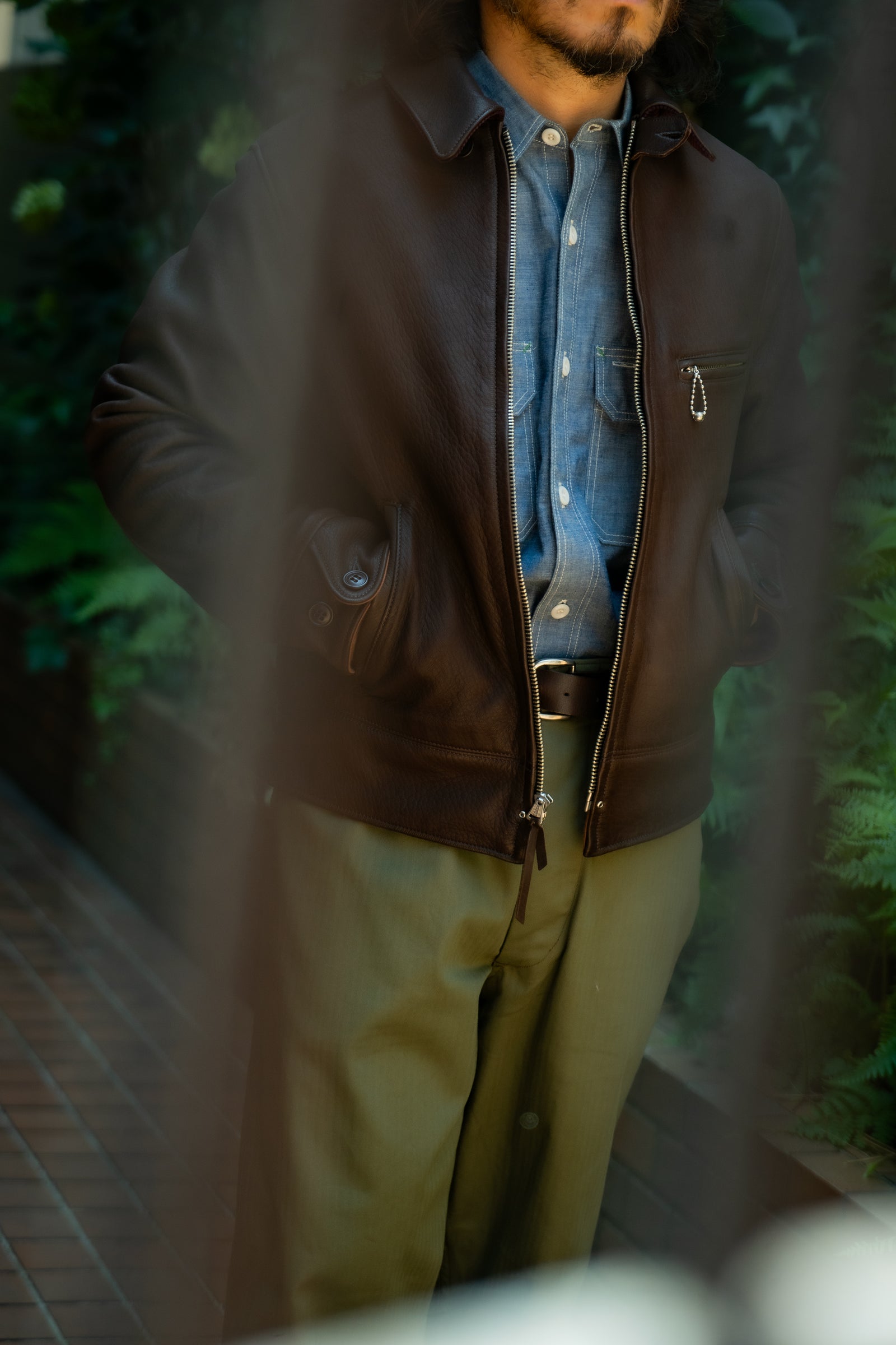 30s LEATHER SPORTS JACKET / FREEMAN (DEERSKIN) Gallery Image 3