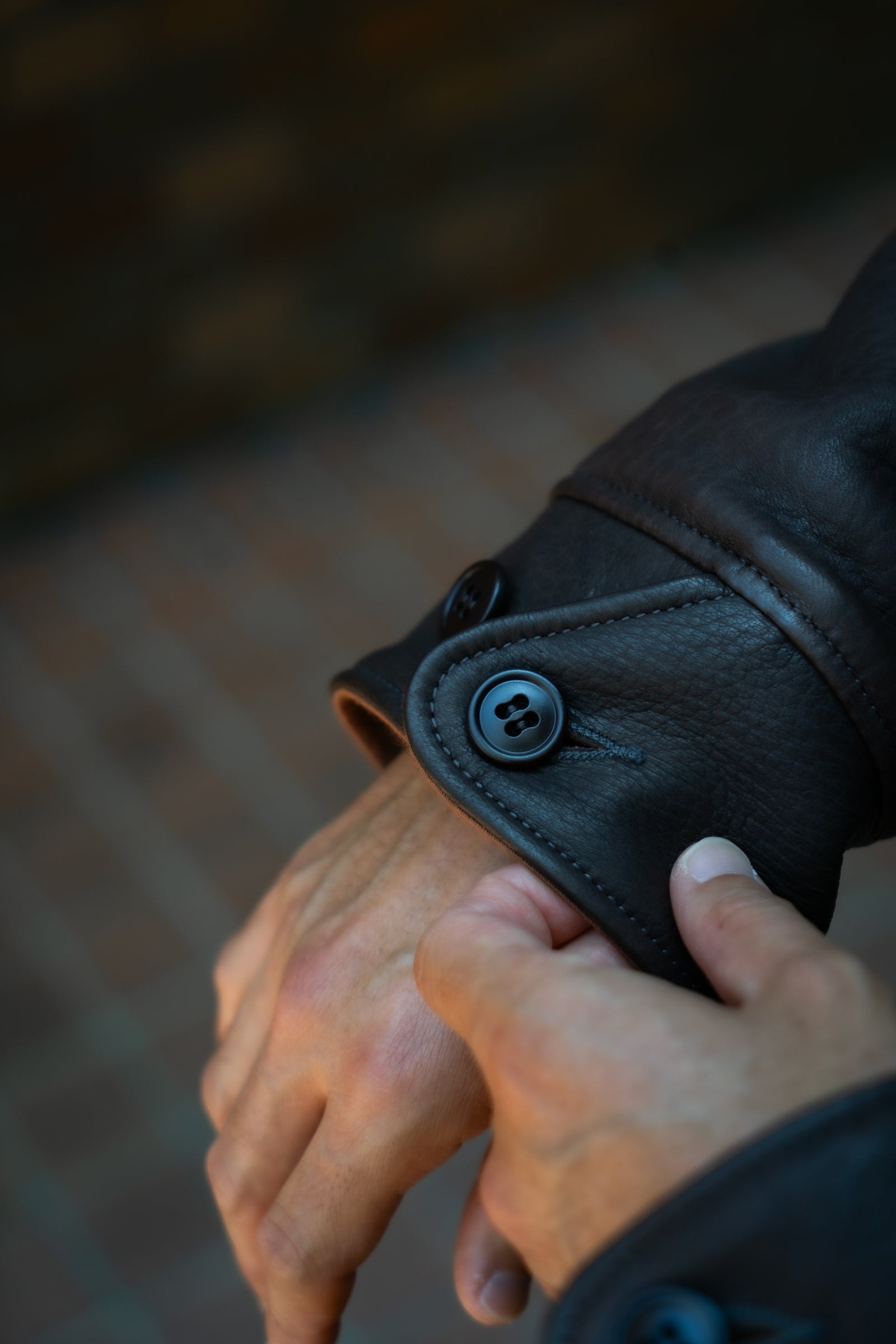 30s LEATHER SPORTS JACKET / FREEMAN (DEERSKIN) Gallery Image 4