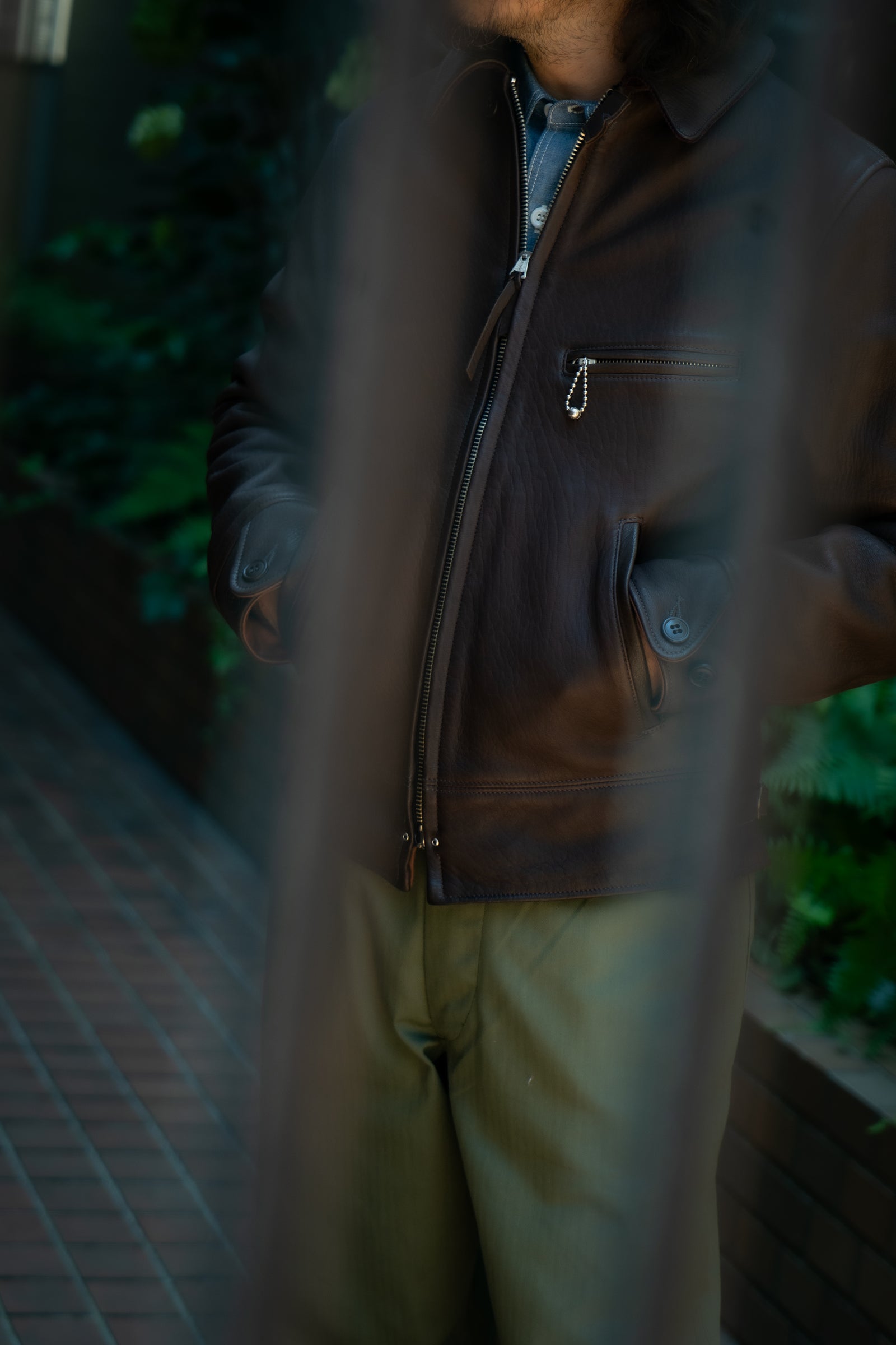 30s LEATHER SPORTS JACKET / FREEMAN (DEERSKIN) Gallery Image 7