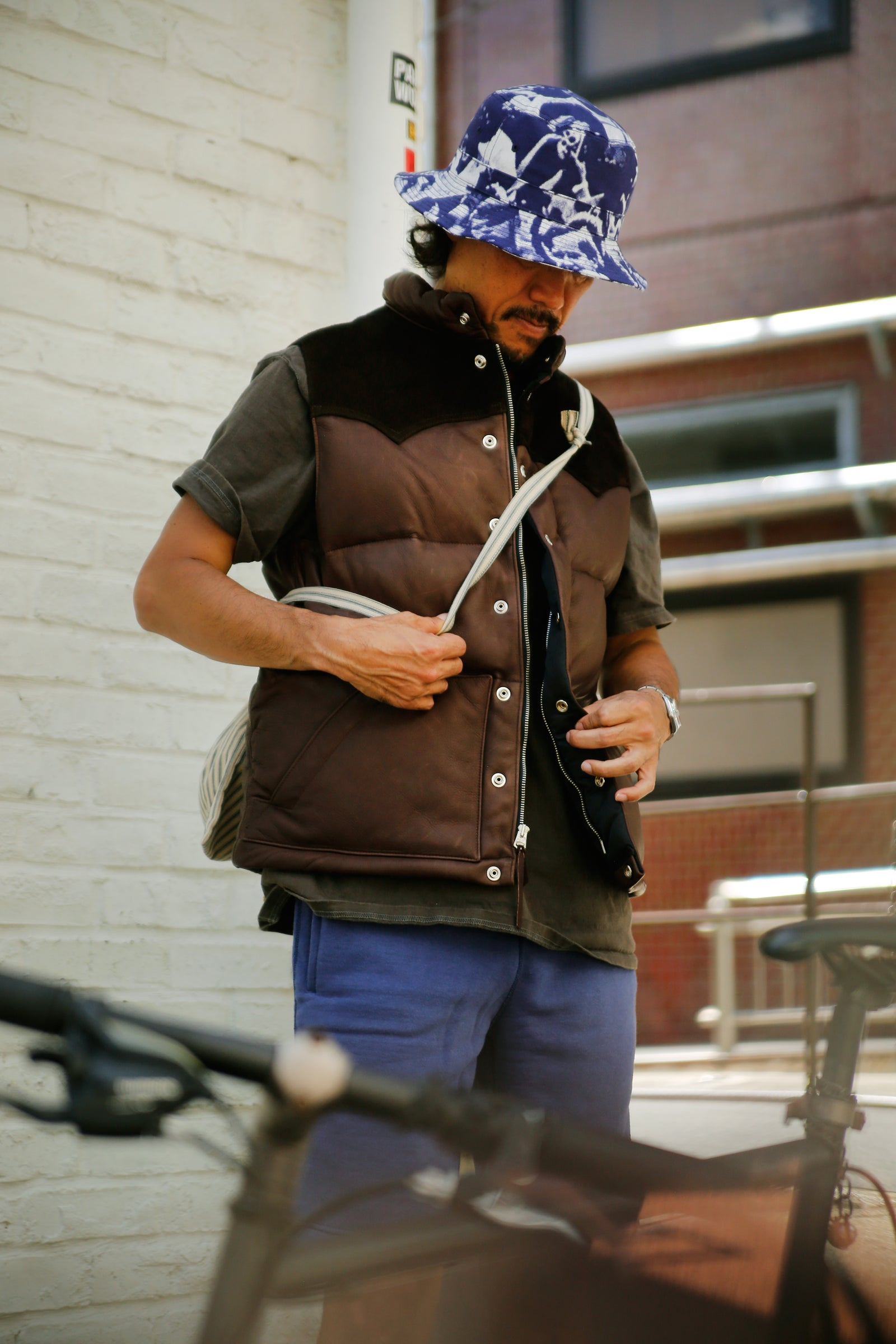DEERSKIN DOWN VEST Gallery Image 1