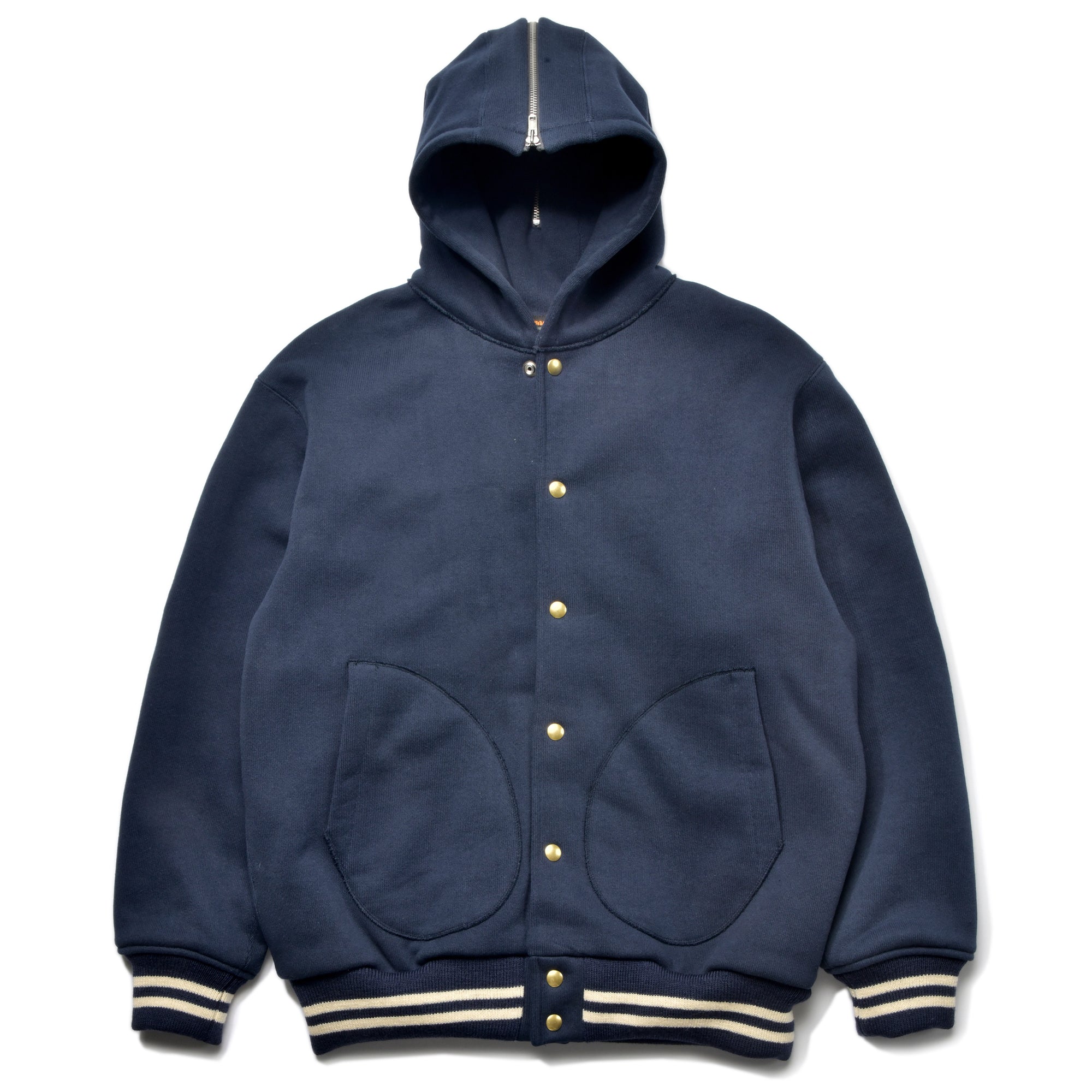 SNAP BUTTON HOODED SWEATSHIRT