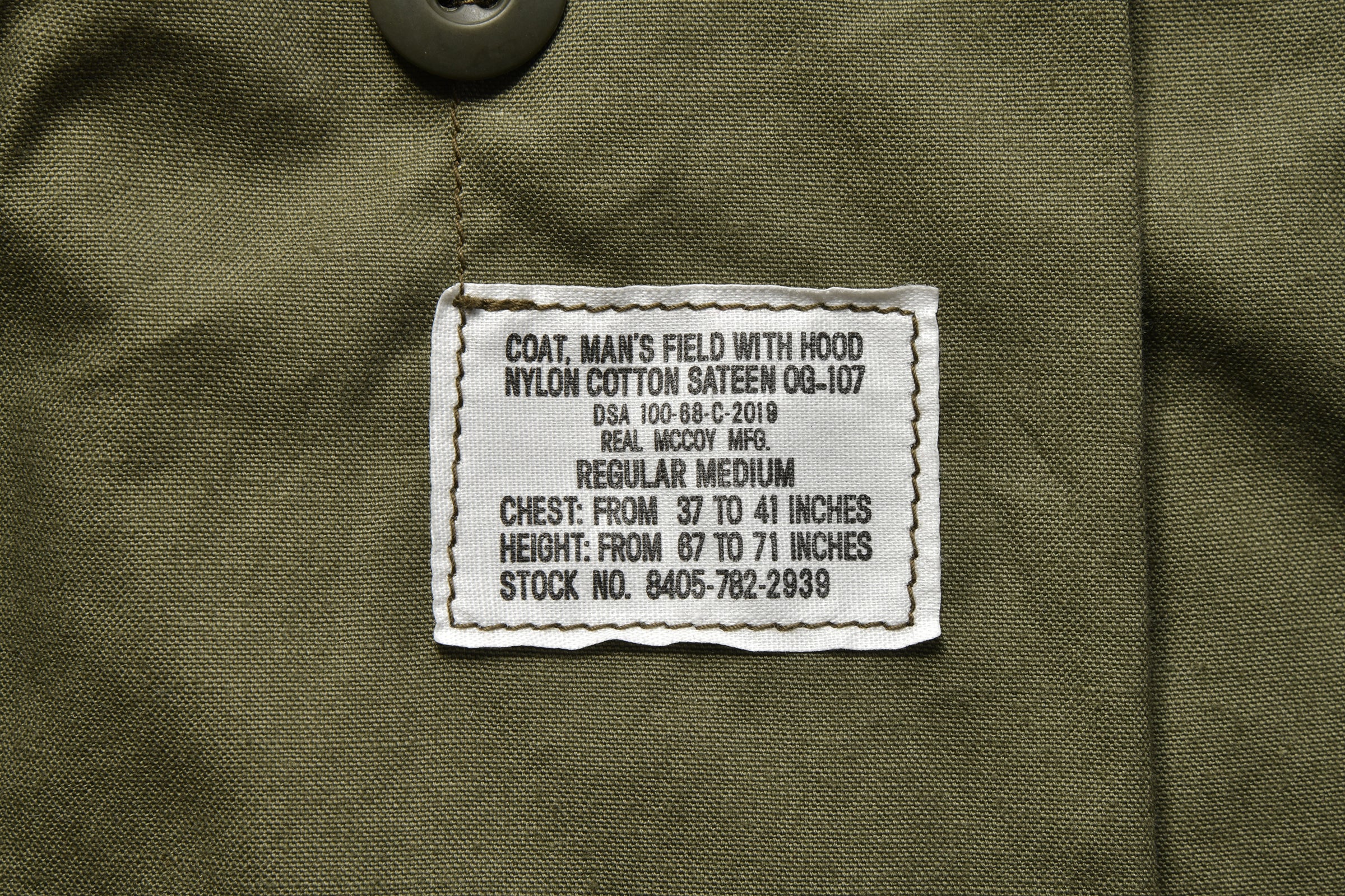 M-65 FIELD COAT / MITCHELL PATTERN – The Real McCoy's