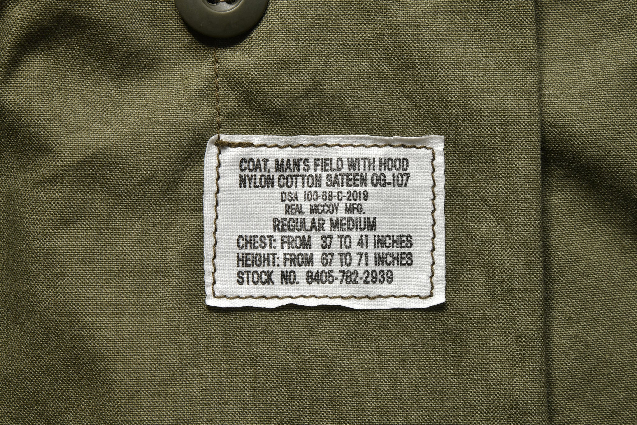 M-65 FIELD COAT / MITCHELL PATTERN – The Real McCoy's