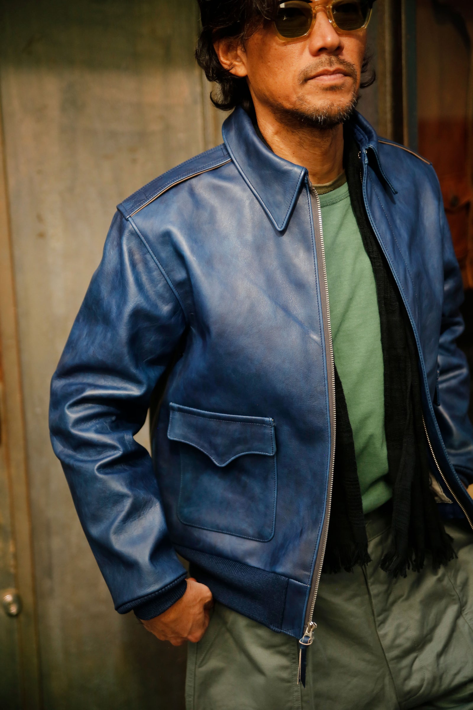 TYPE A-2 / INDIGO DYED Gallery Image