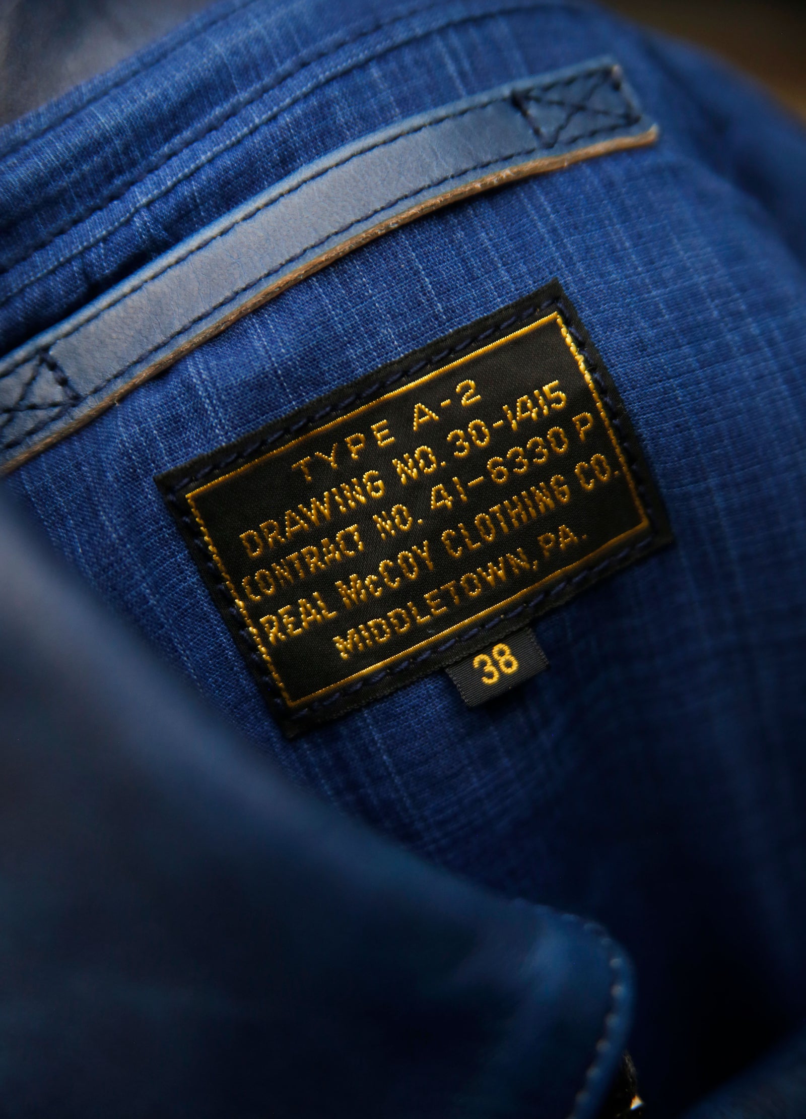 TYPE A-2 / INDIGO DYED Gallery Image 3