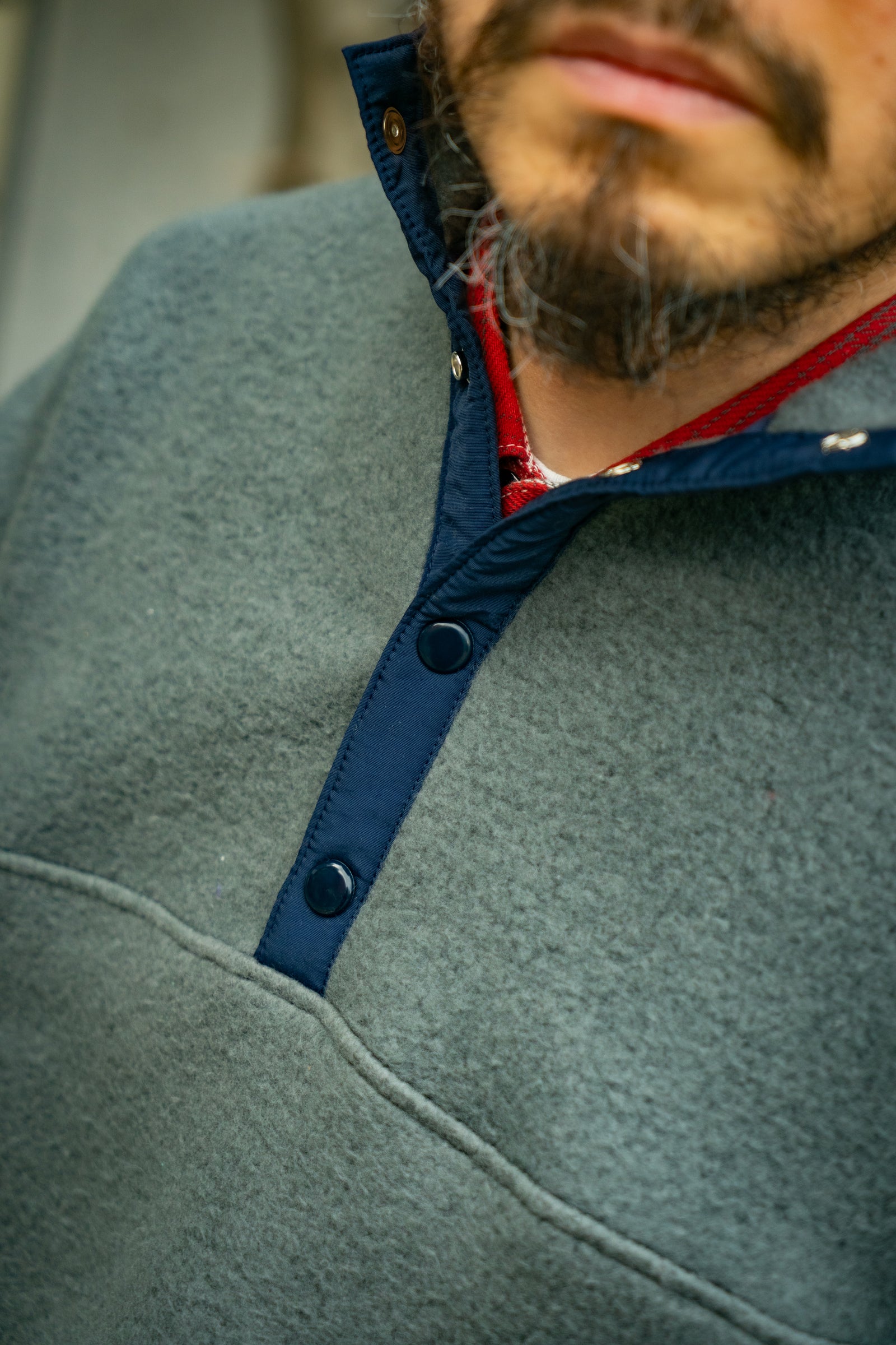 SNAP FRONT PULL-OVER FLEECE Gallery Image 4