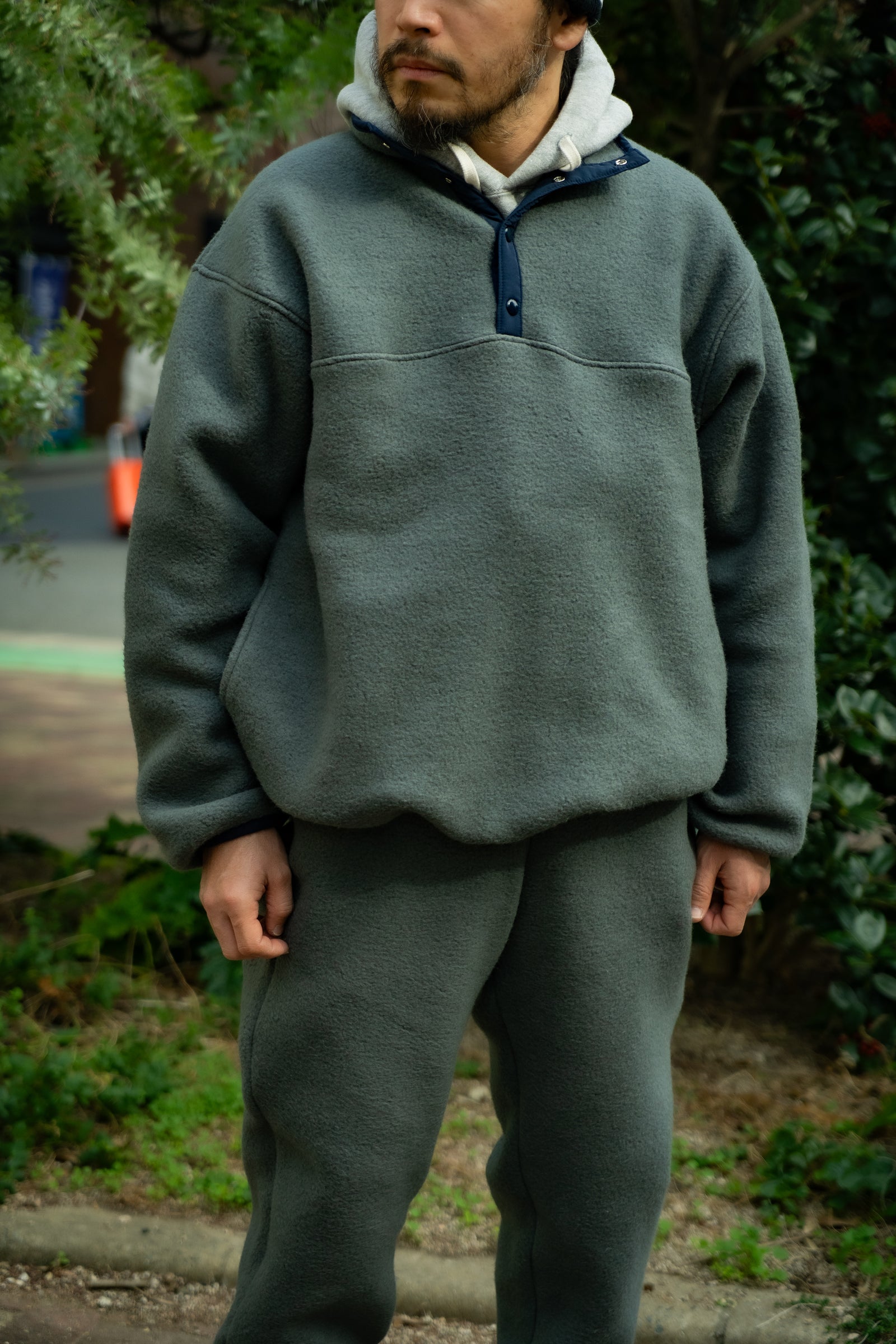 SNAP FRONT PULL-OVER FLEECE Gallery Image