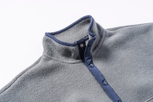 SNAP FRONT PULL-OVER FLEECE