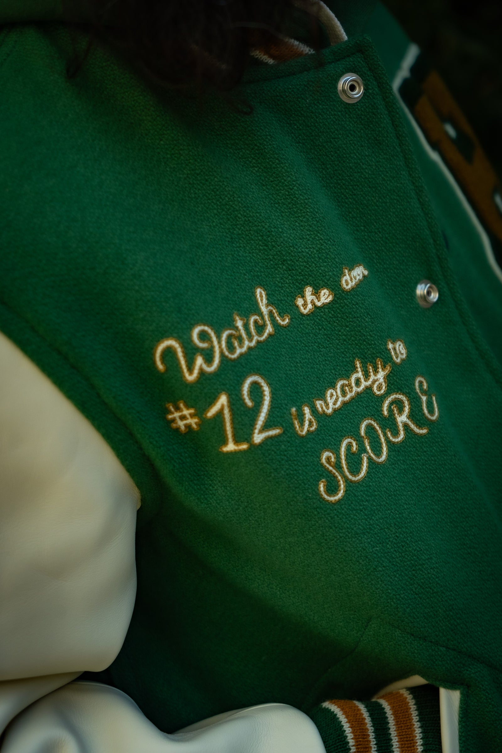 WOOL VARSITY JACKET / SHAMROCKS Gallery Image 5