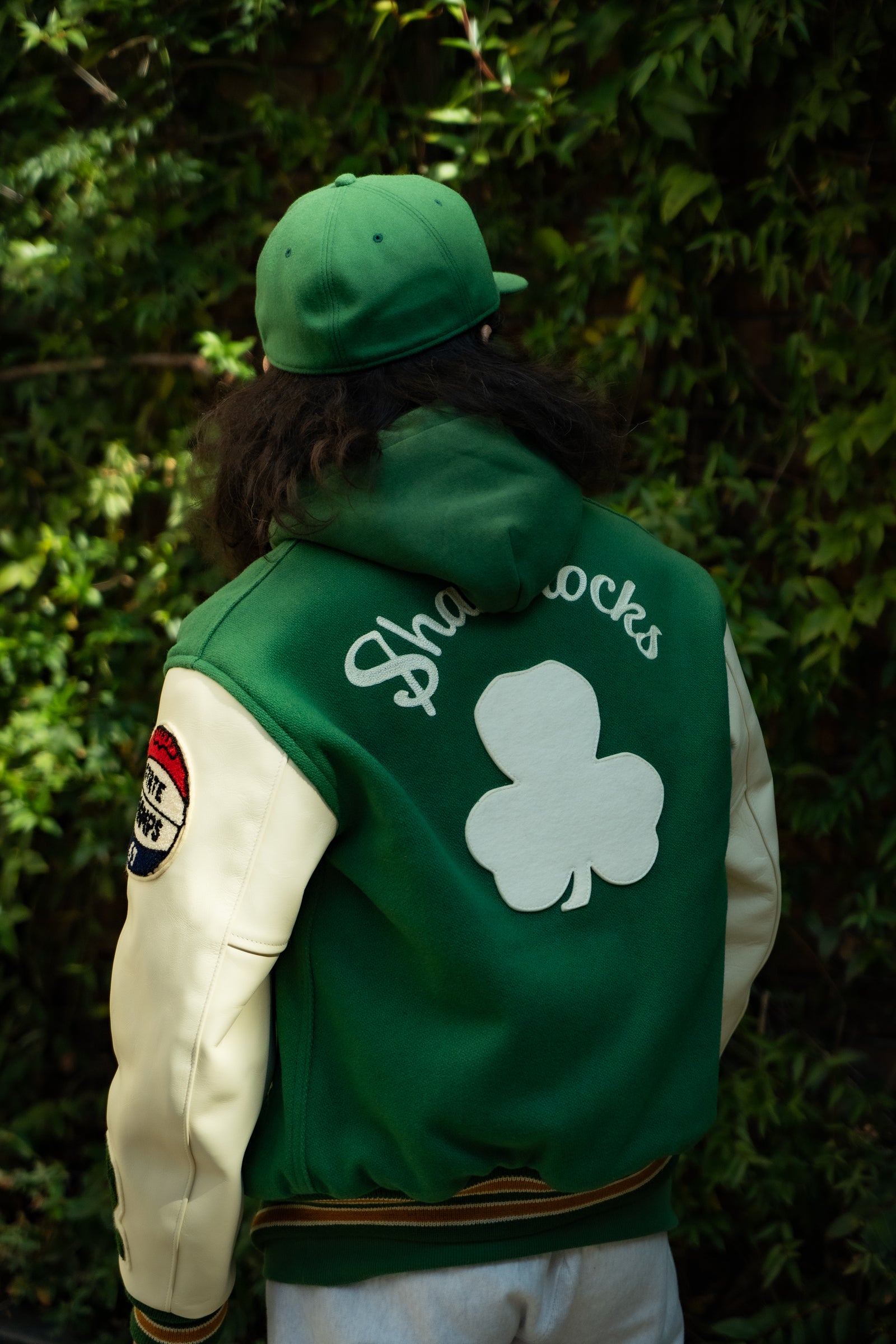 WOOL VARSITY JACKET / SHAMROCKS Gallery Image 3