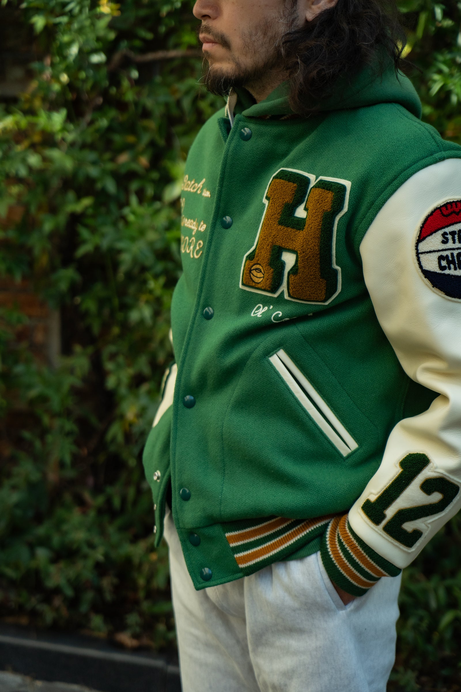 WOOL VARSITY JACKET / SHAMROCKS Gallery Image 10
