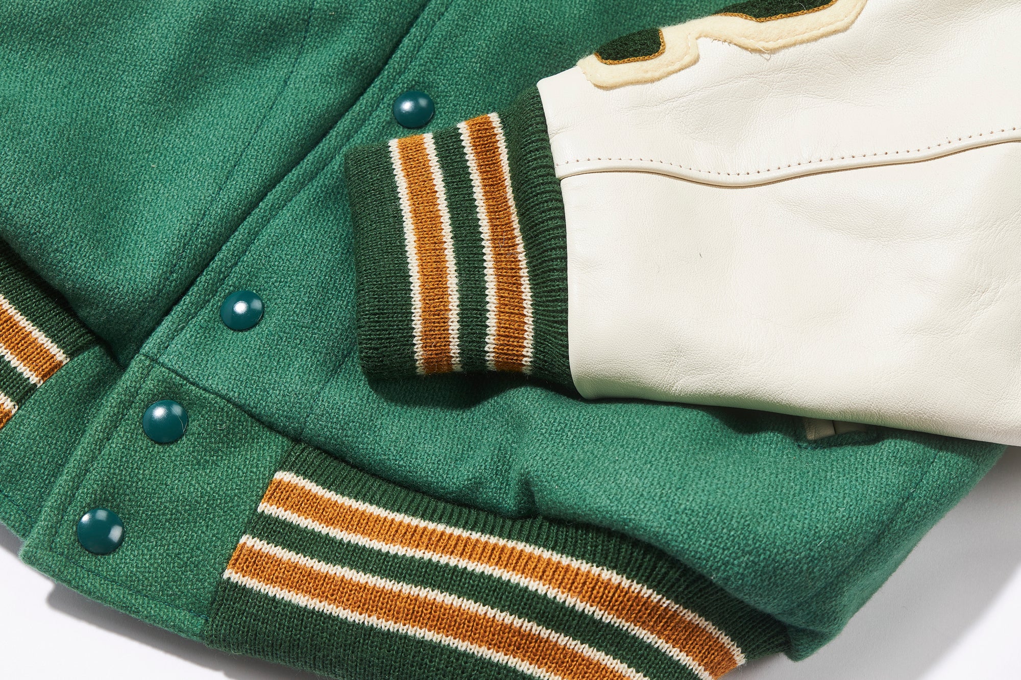 WOOL VARSITY JACKET / SHAMROCKS
