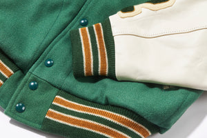 WOOL VARSITY JACKET / SHAMROCKS