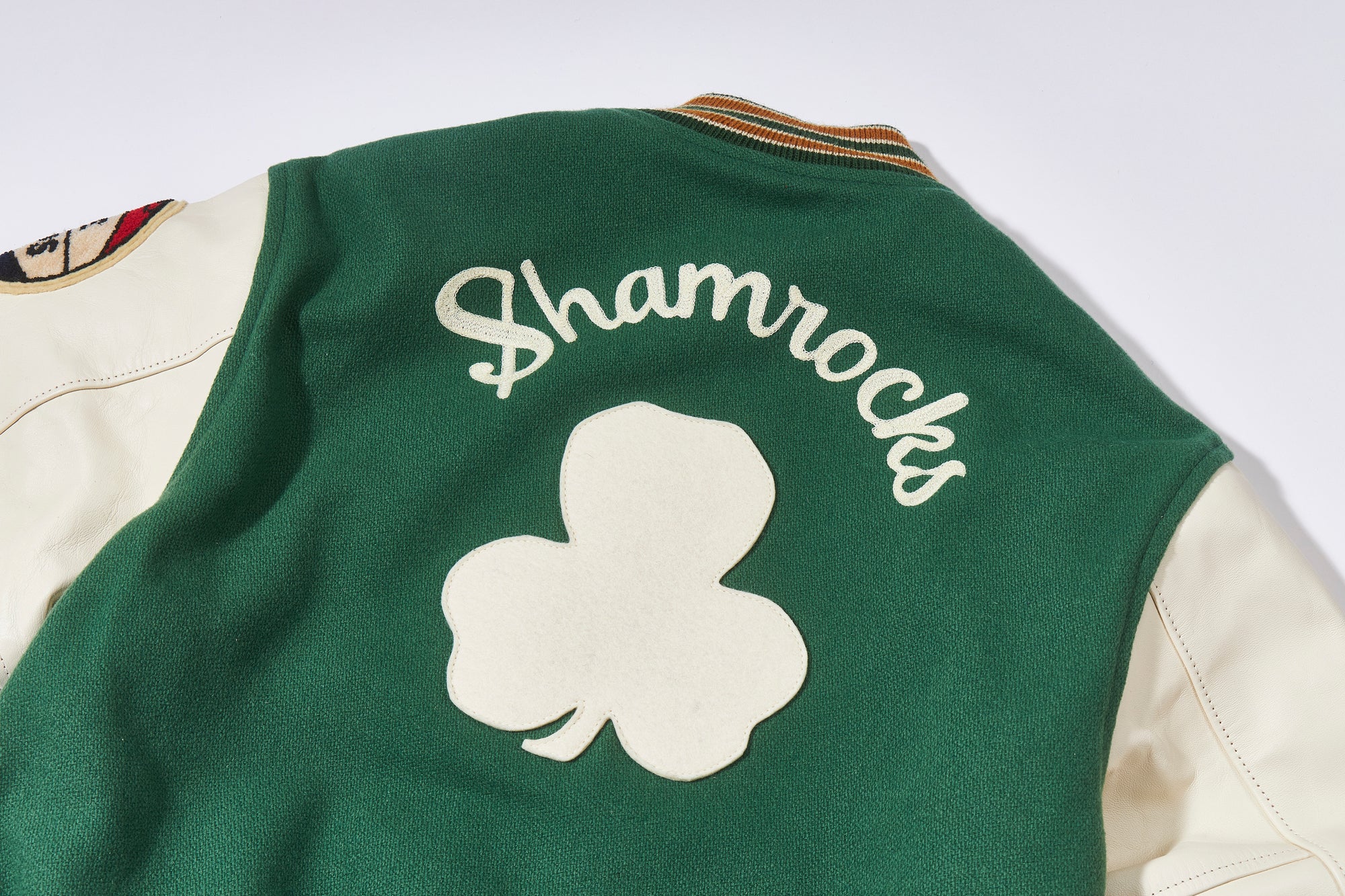WOOL VARSITY JACKET / SHAMROCKS