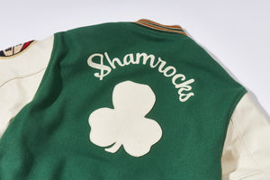 WOOL VARSITY JACKET / SHAMROCKS