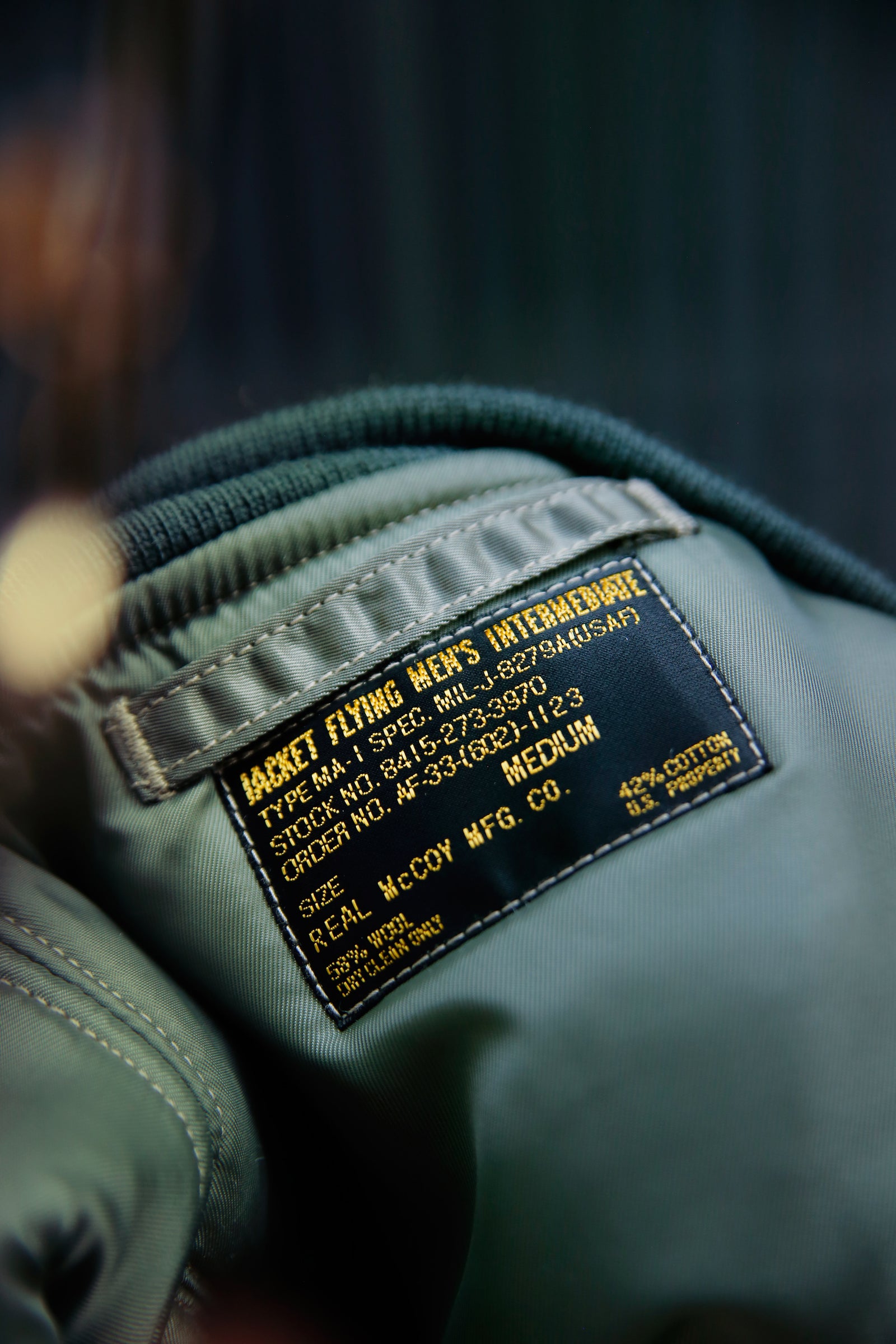 TYPE MA-1 REAL McCOY MFG. CO. / DECAL Gallery Image 7