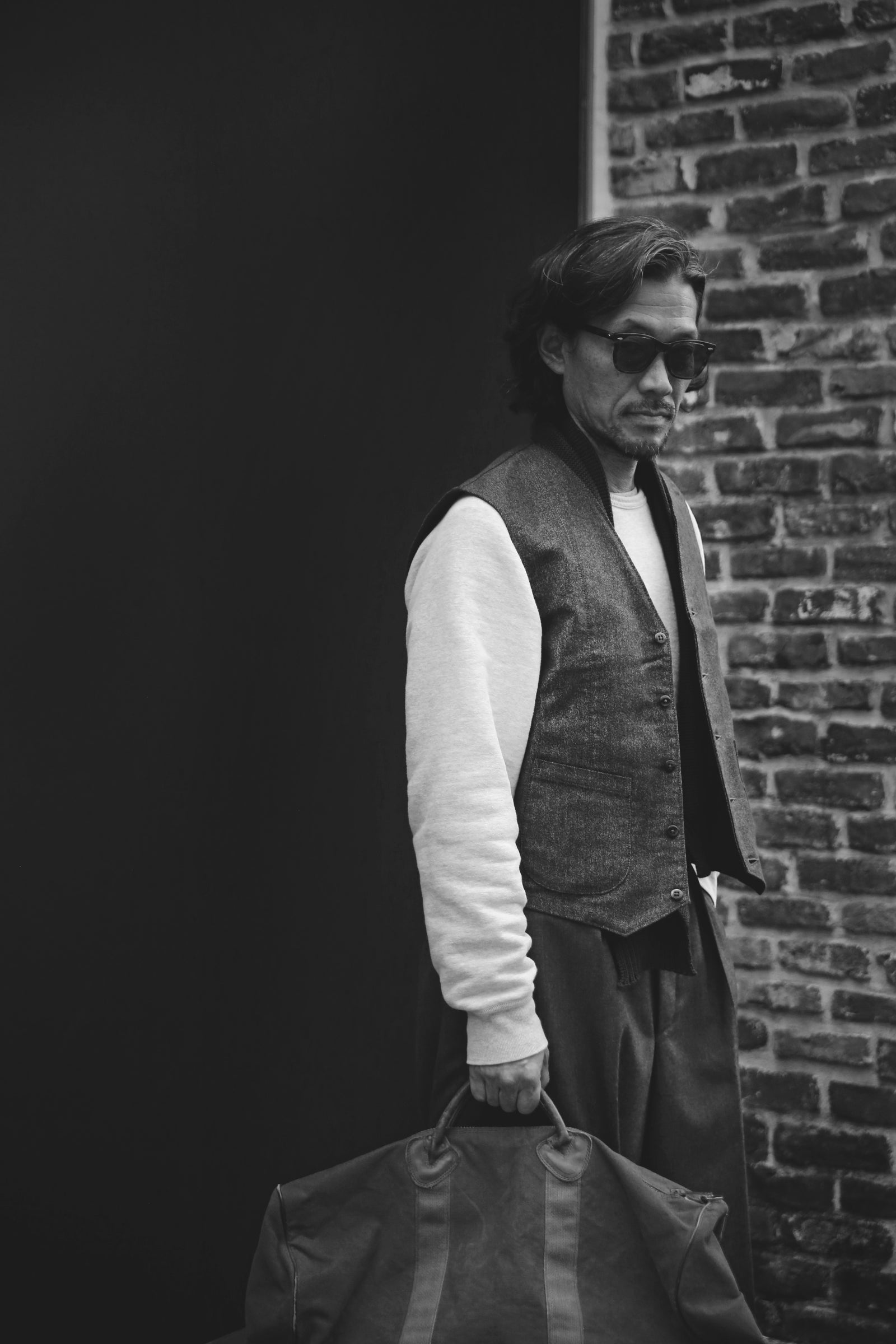 DOUBLE DIAMOND VEST / PRINTED MOLESKIN Gallery Image 1