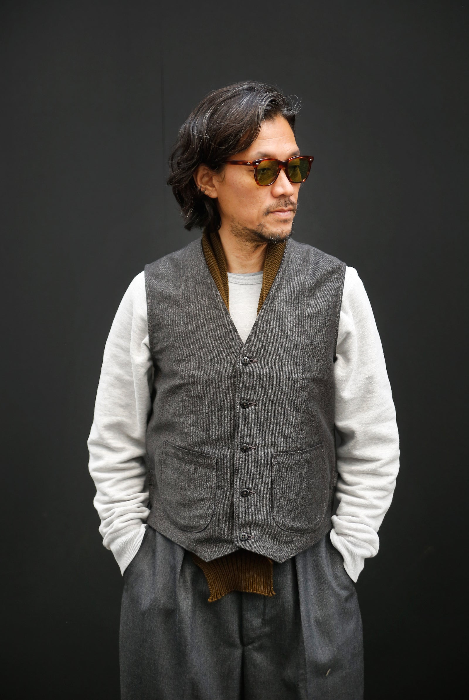 DOUBLE DIAMOND VEST / PRINTED MOLESKIN Gallery Image 4