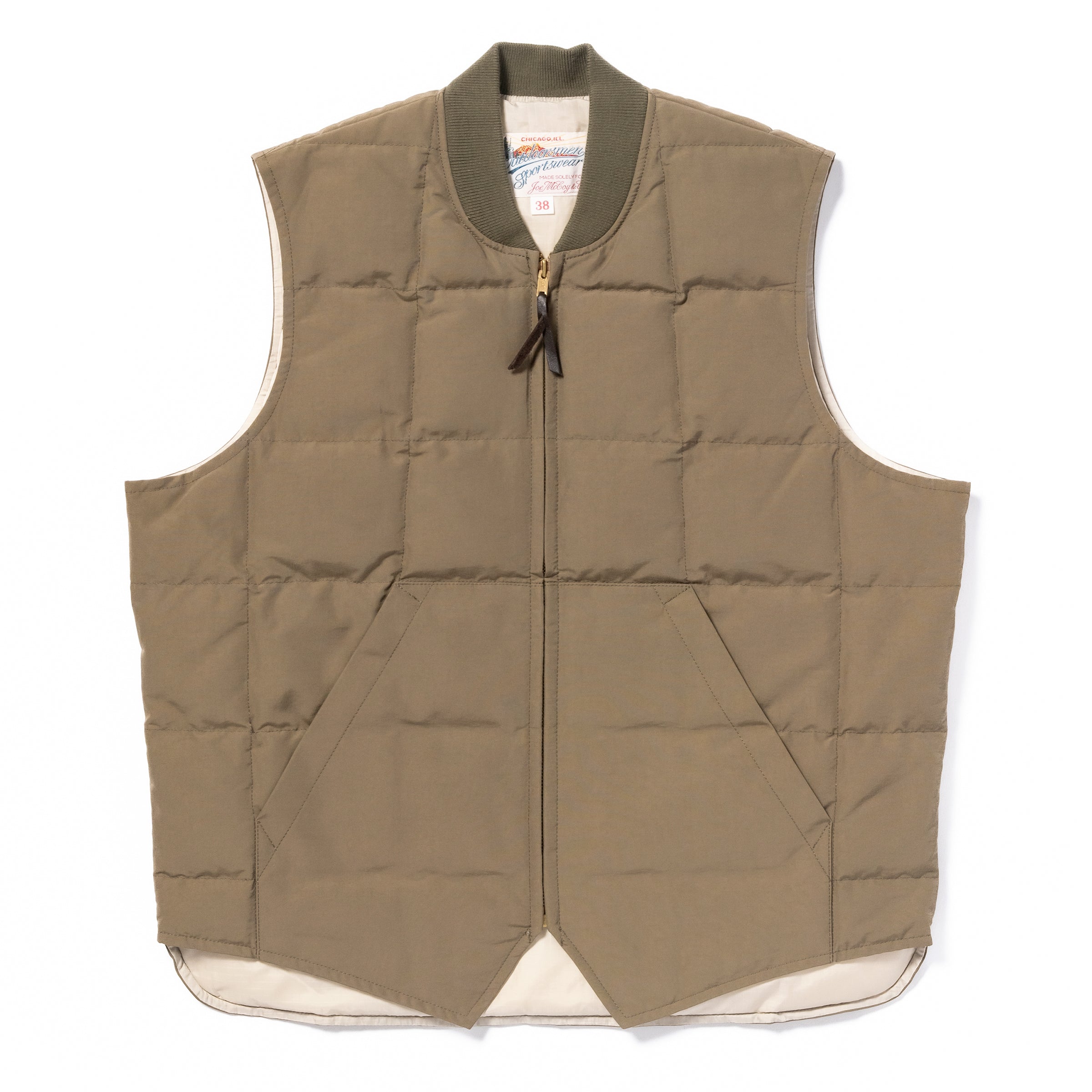 COTTON/NYLON DOWN VEST – The Real McCoy's
