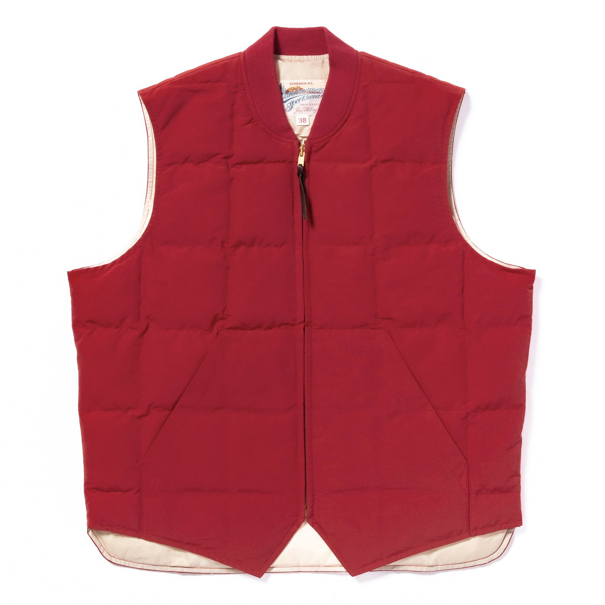 COTTON/NYLON DOWN VEST