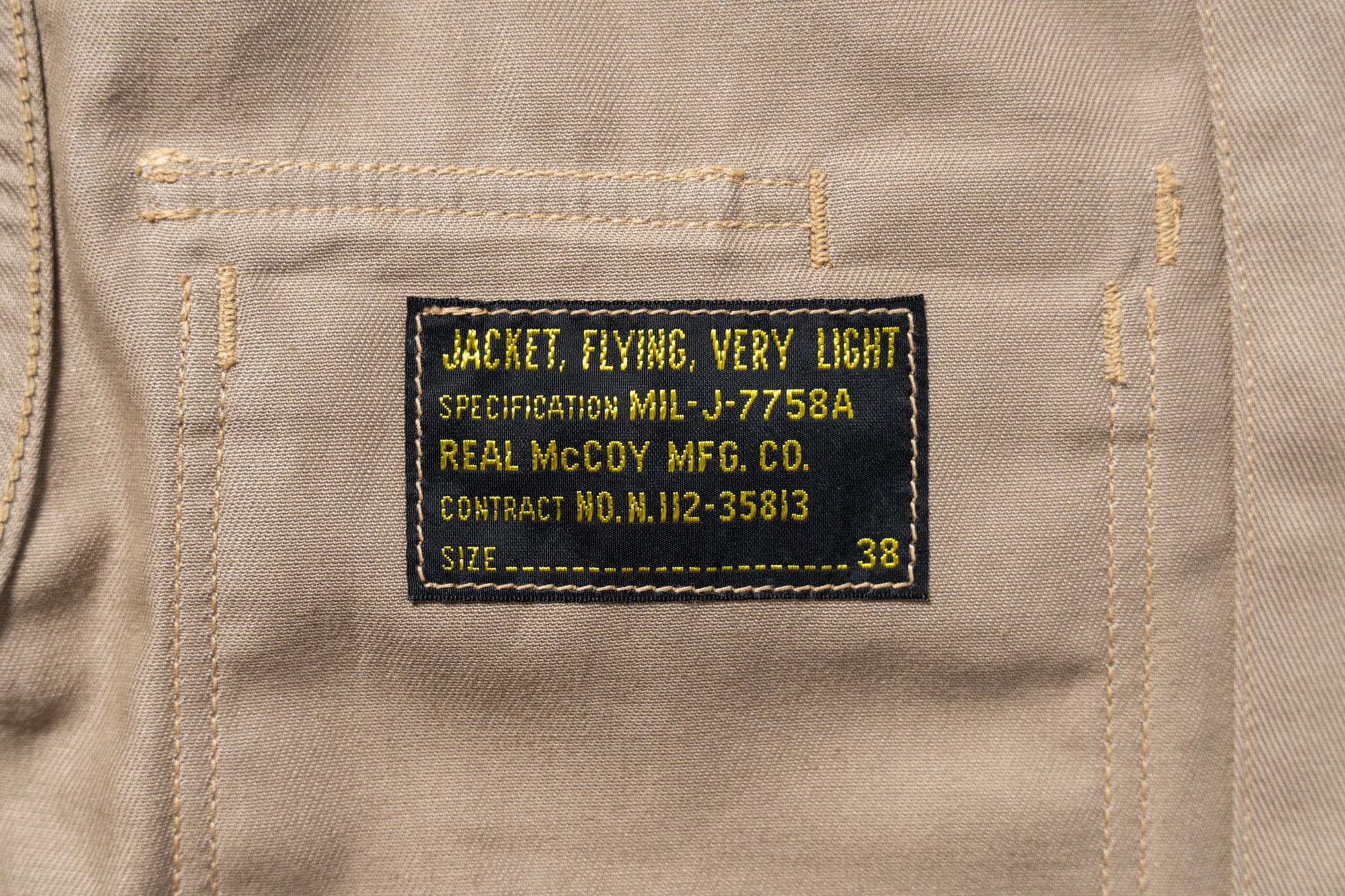 MIL-J-7758A REAL MCOY MFG. CO.