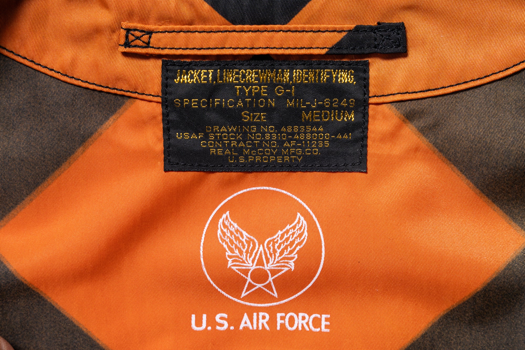 JACKET, LINECREWMAN, IDENTIFYING, TYPE G-1
