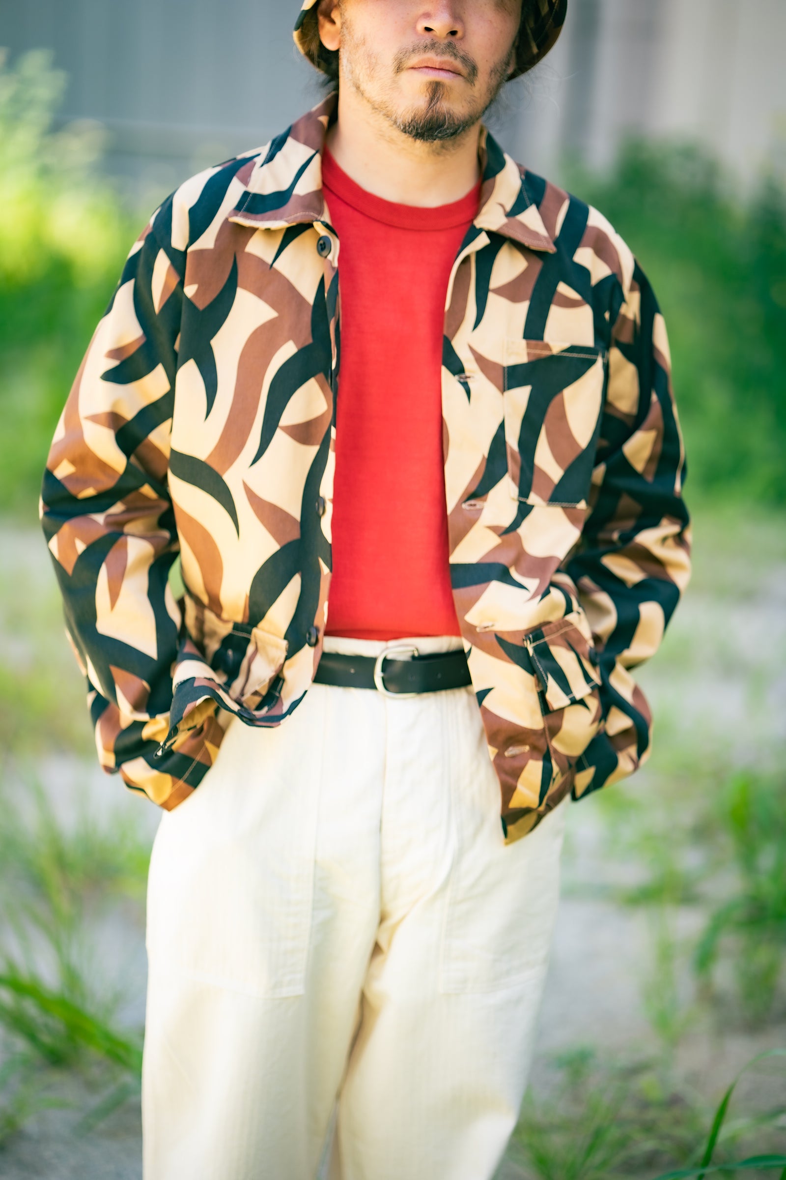 TRIBAL CAMOUFLAGE COMBAT JACKET Gallery Image 1