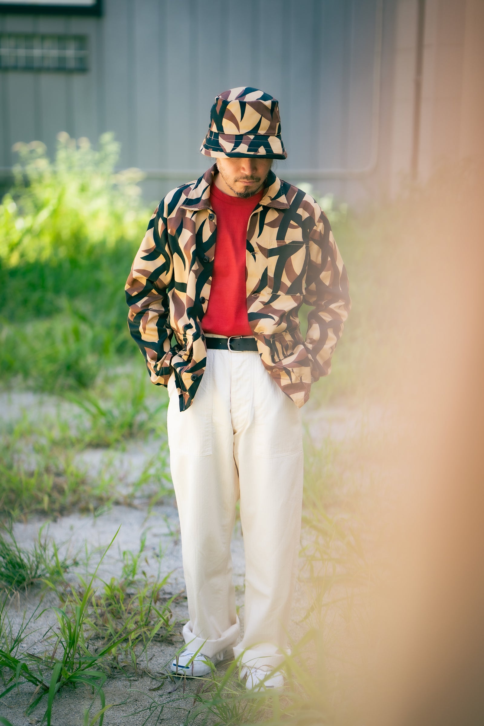 TRIBAL CAMOUFLAGE COMBAT JACKET Gallery Image 4