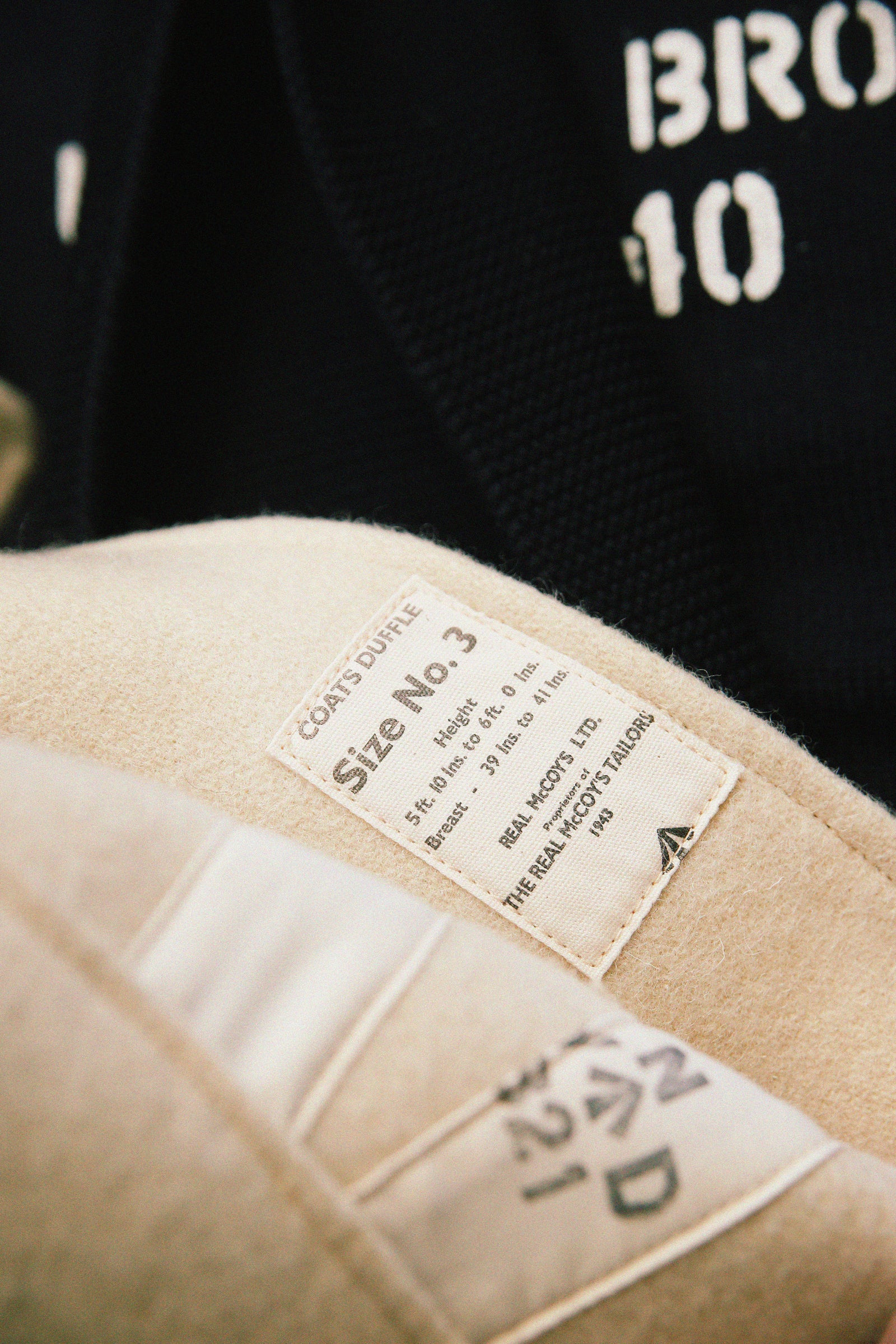 WWII BRITISH FEARNOUGHT DUFFLE COAT, ARP Gallery Image 4