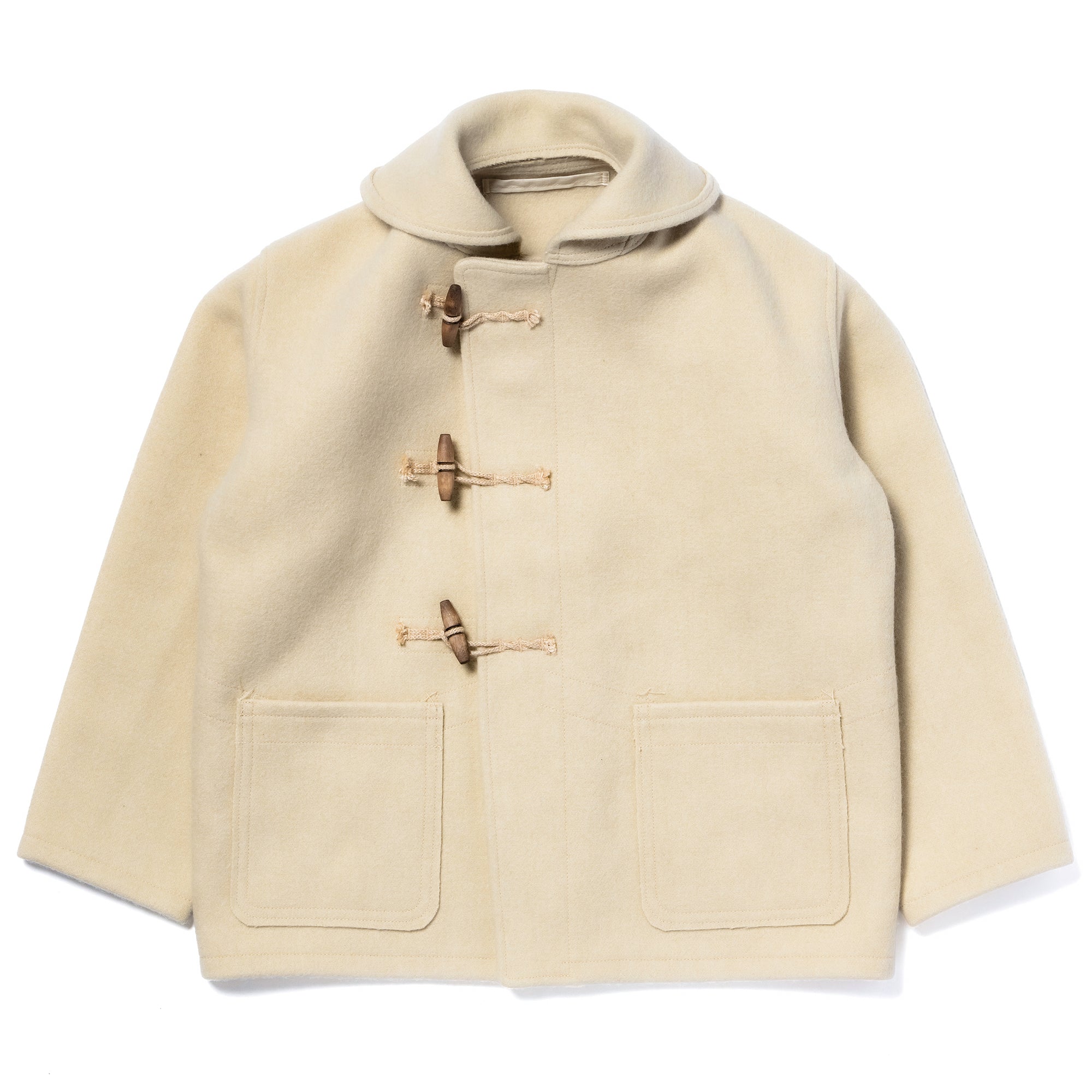 WWII BRITISH FEARNOUGHT DUFFLE COAT, ARP