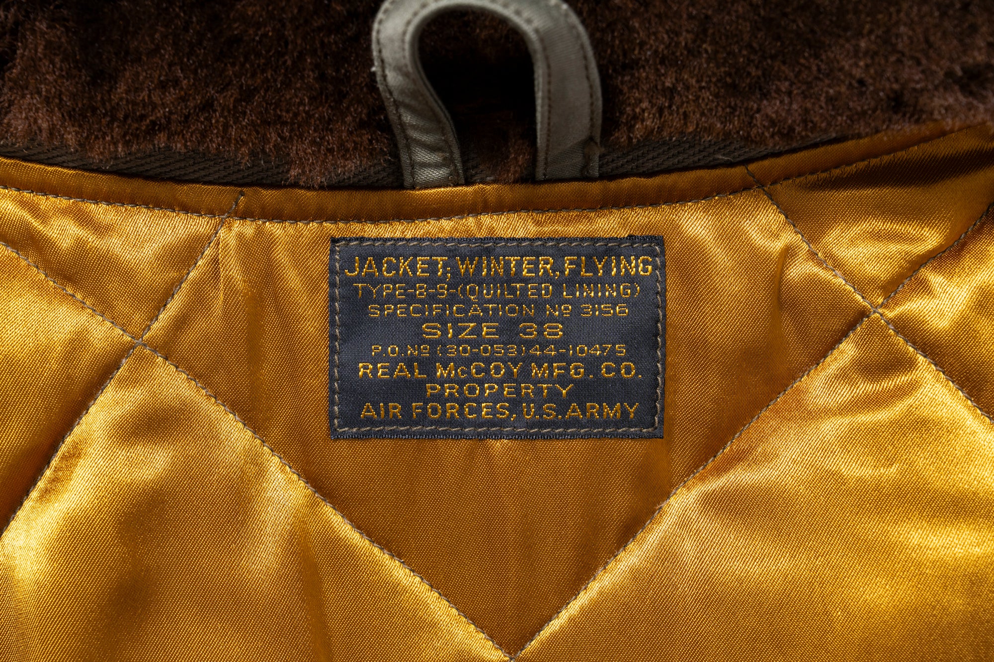 TYPE B-9 REAL McCOY MFG.CO