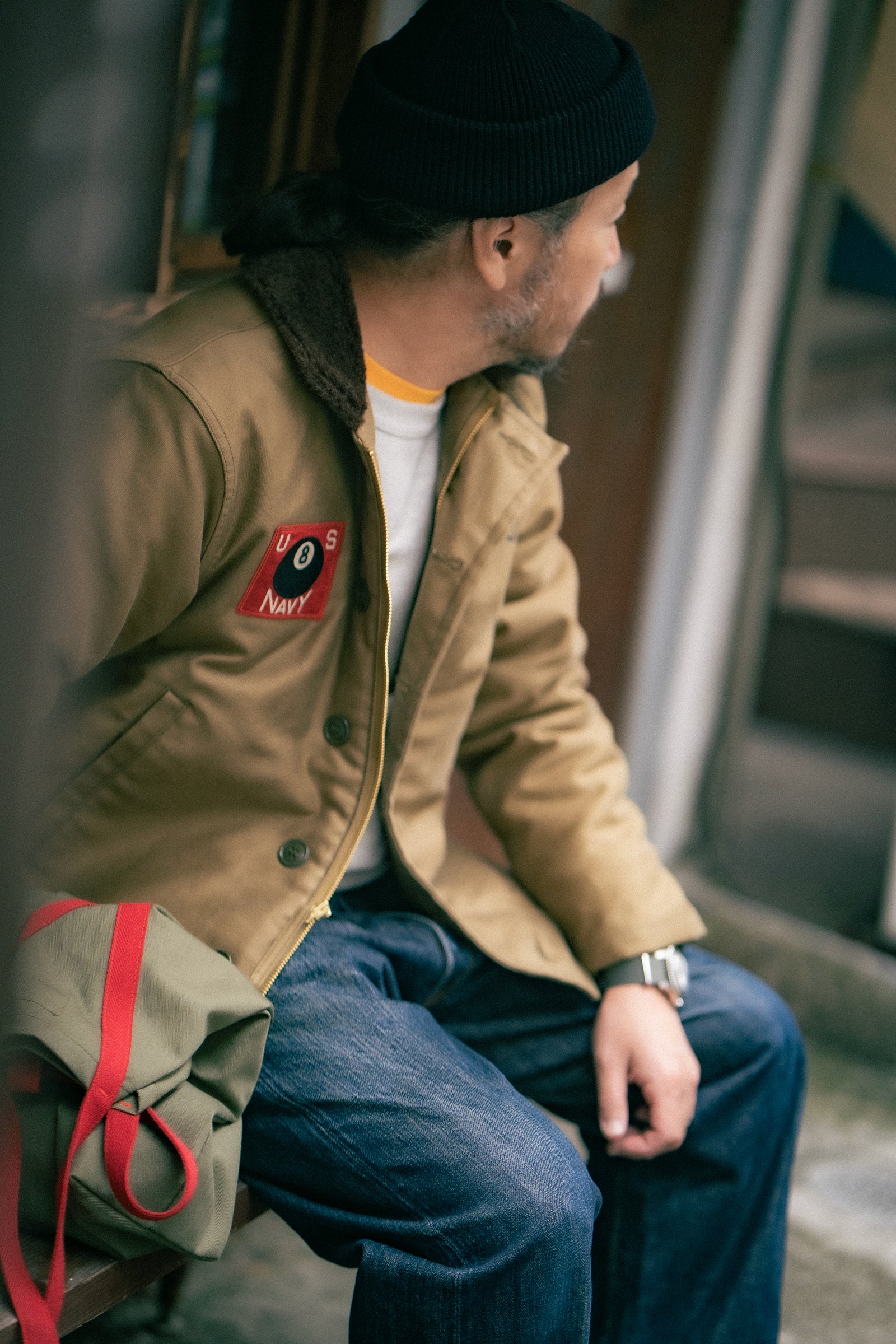 N-1 DECK JACKET (KHAKI) / 8TH BEACH BN. Gallery Image 3